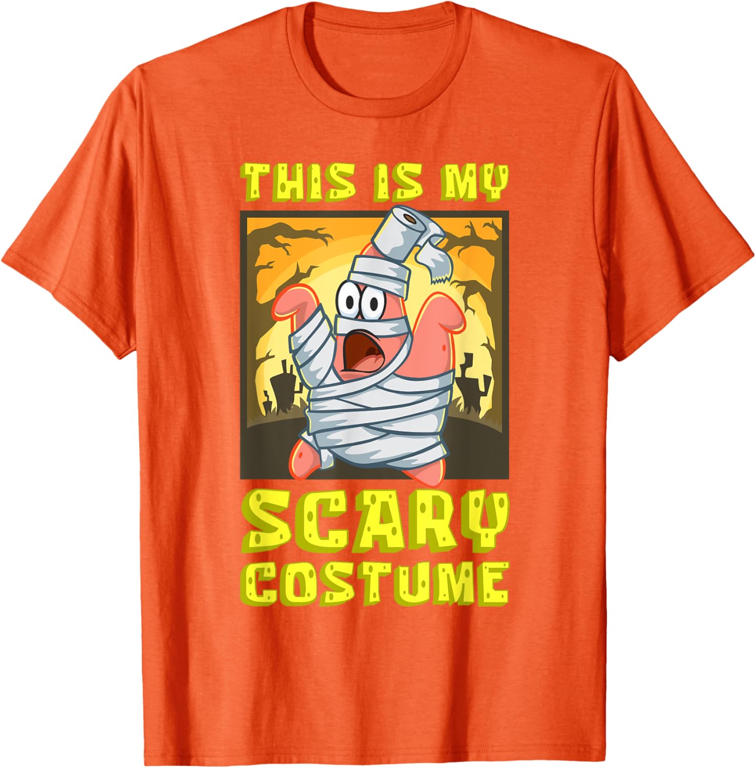 Mademark SpongeBob Halloween Patrick Mummy T-Shirt Fun Costume Apparel - 8