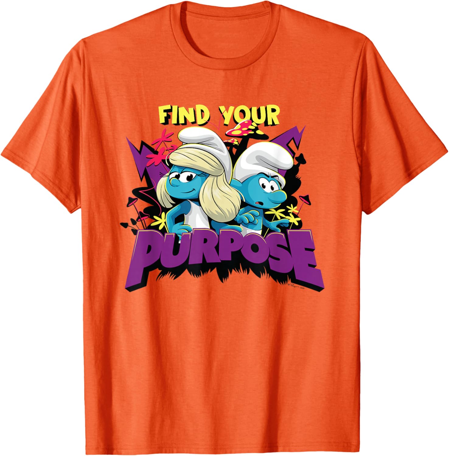 Smurfs Movie T-Shirt for Fans - Smurfette and No Name Design - 9