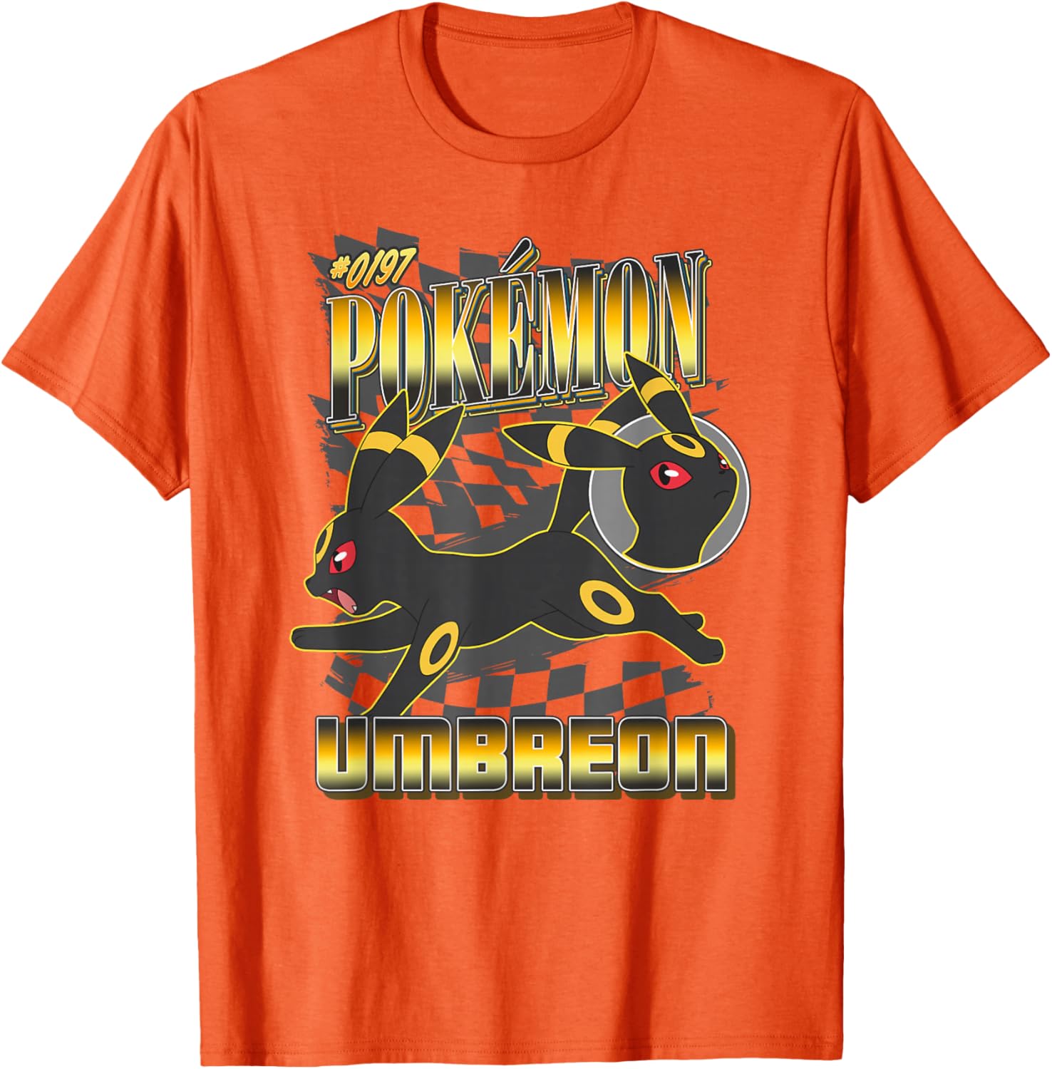 Pokémon 0197 Umbreon Racing Style Poster T-Shirt for Fans and Collectors - 13