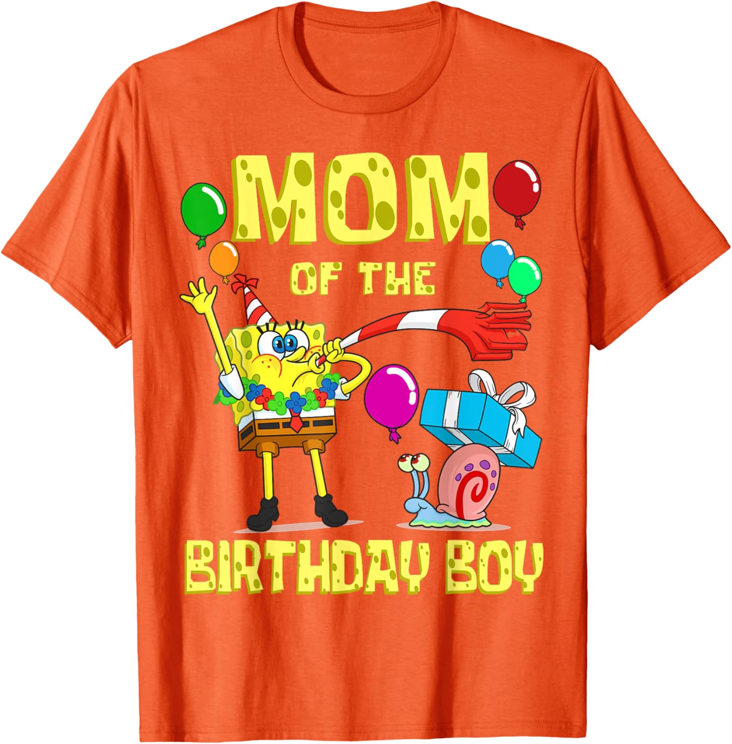 SpongeBob Mommy of the Birthday Boy Party T-Shirt for Fun Celebrations - 2