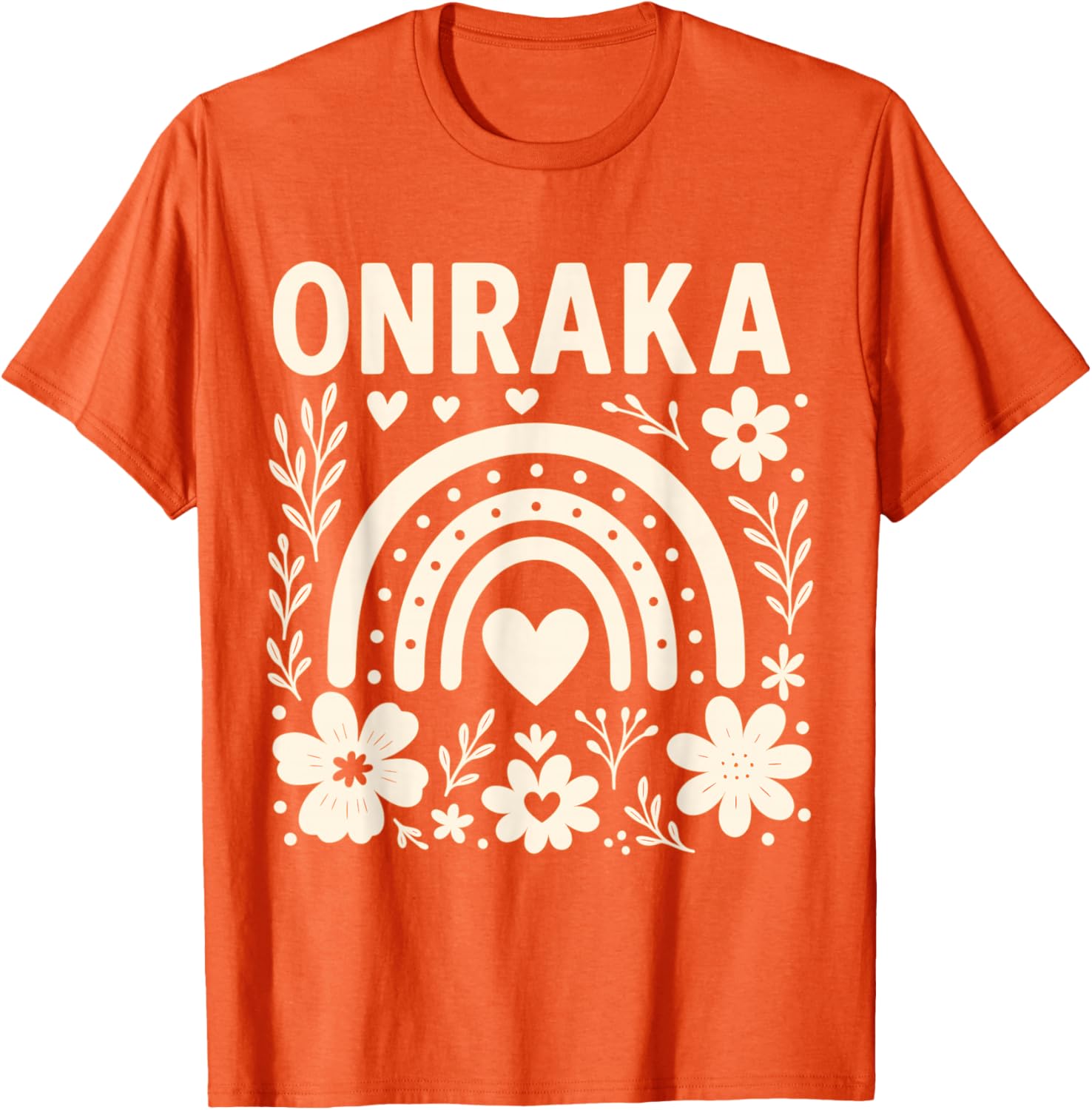 Onraka Bright Orange Rainbow Spirit T-Shirt for Colorful Style Lovers - 7