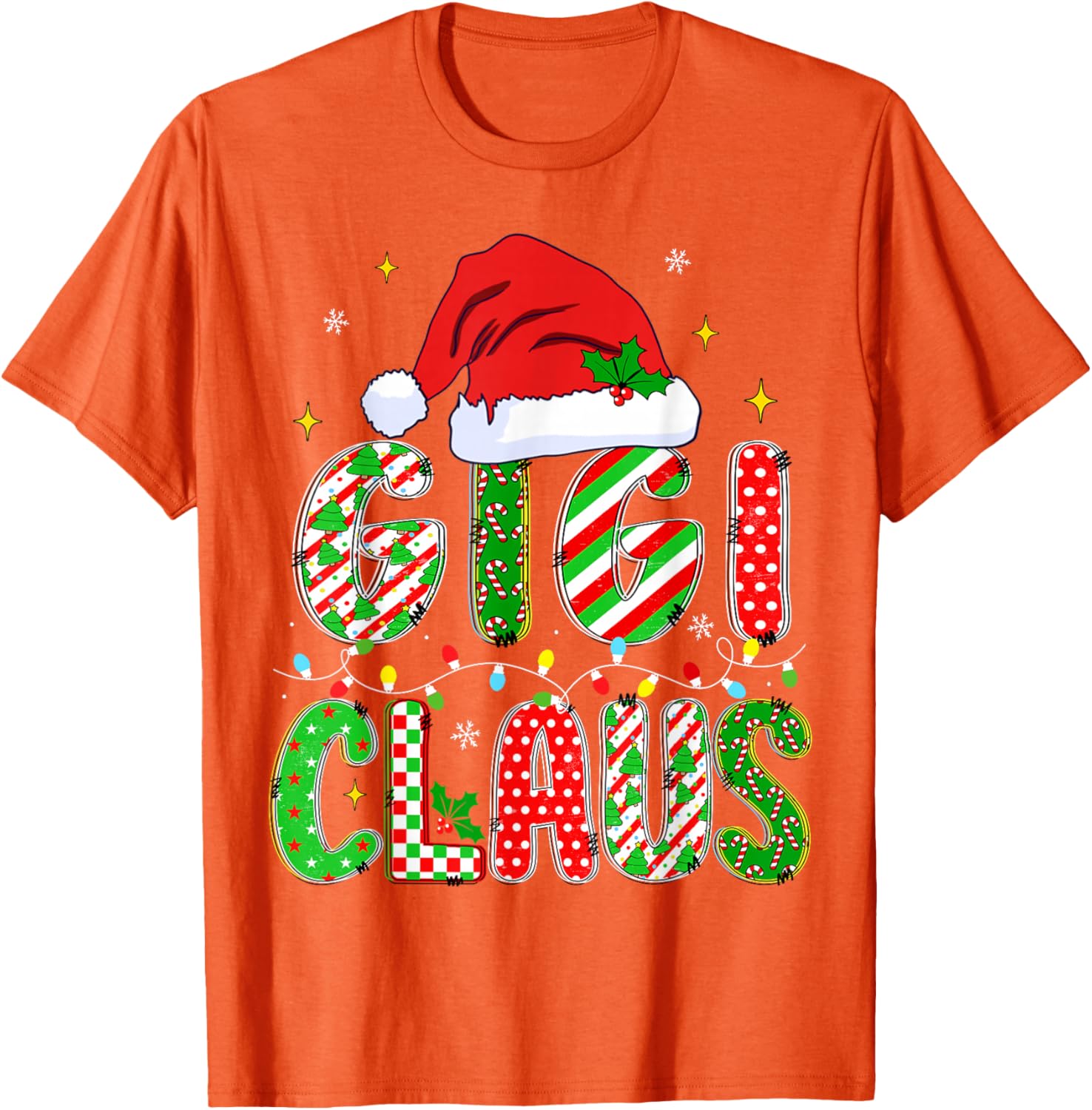 Festive HUGvyn Mom Matching Pajama T-Shirt for Family Christmas Fun - 10