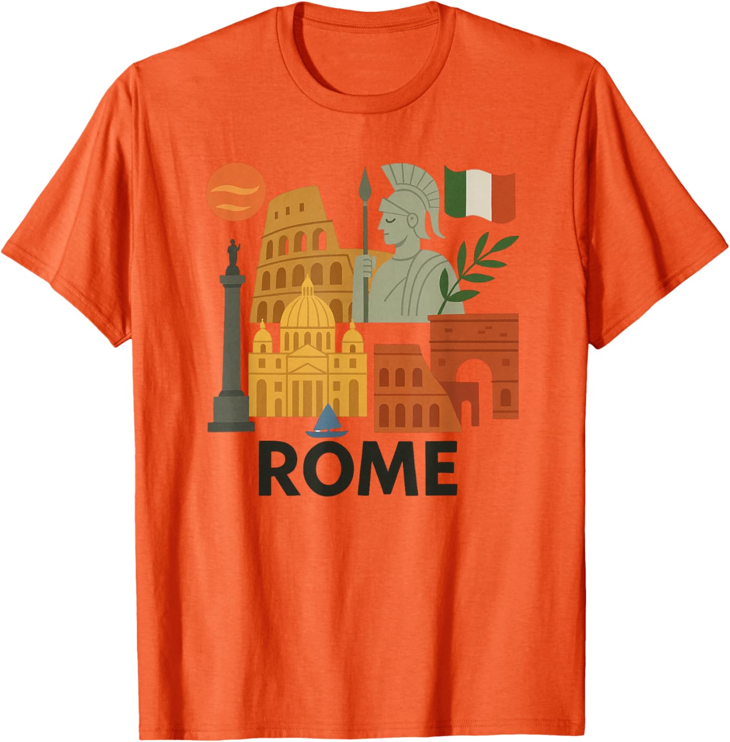 Rome Italy Landmarks Graphic Tee Perfect Souvenir for Travelers - 4