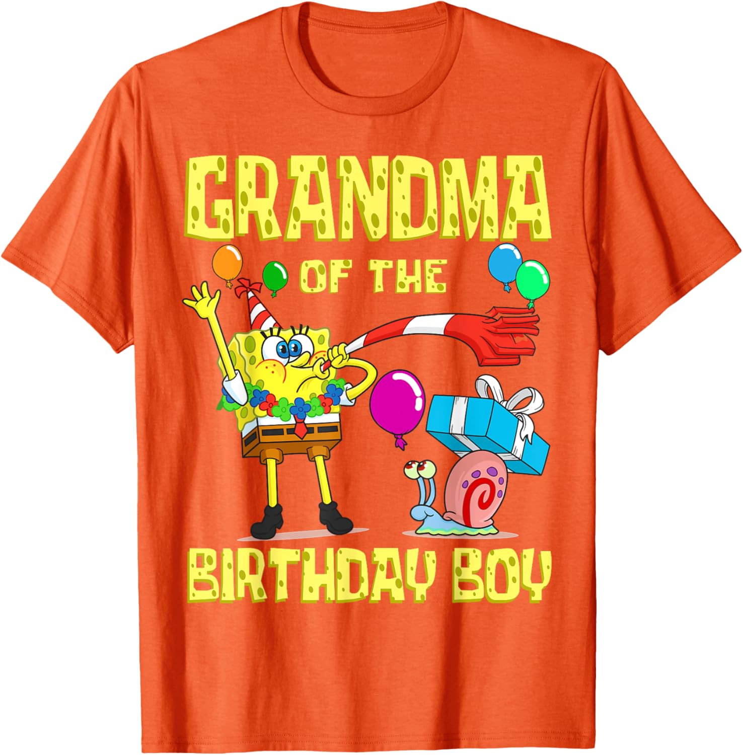 SpongeBob Grandma of the Birthday Boy T-Shirt Fun Party Apparel - 13