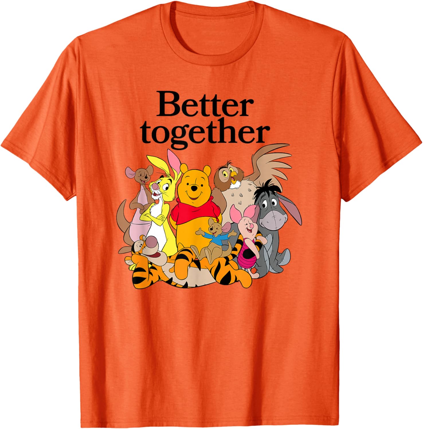Winnie the Pooh Better Together Friends Group Shot T-Shirt for Fans - 7