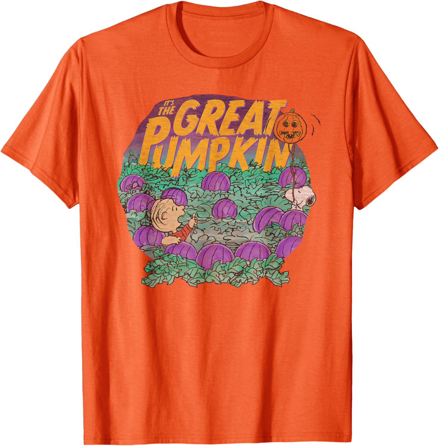 Peanuts Halloween Linus and Snoopy Great Pumpkin T-Shirt for All Ages - 13