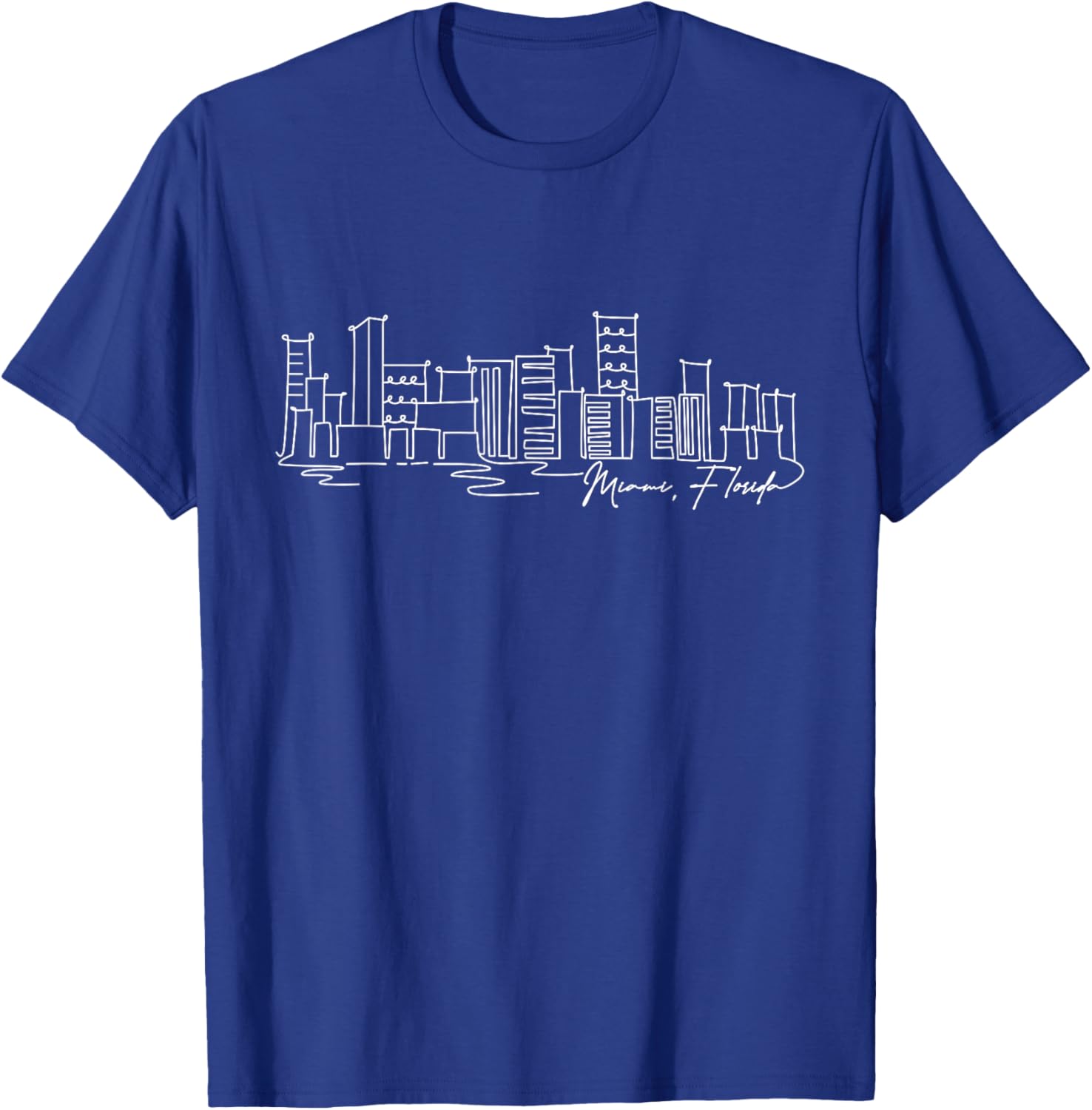 Signature Miami City Skyline T-Shirt Florida Souvenir Gift for Everyone - 8