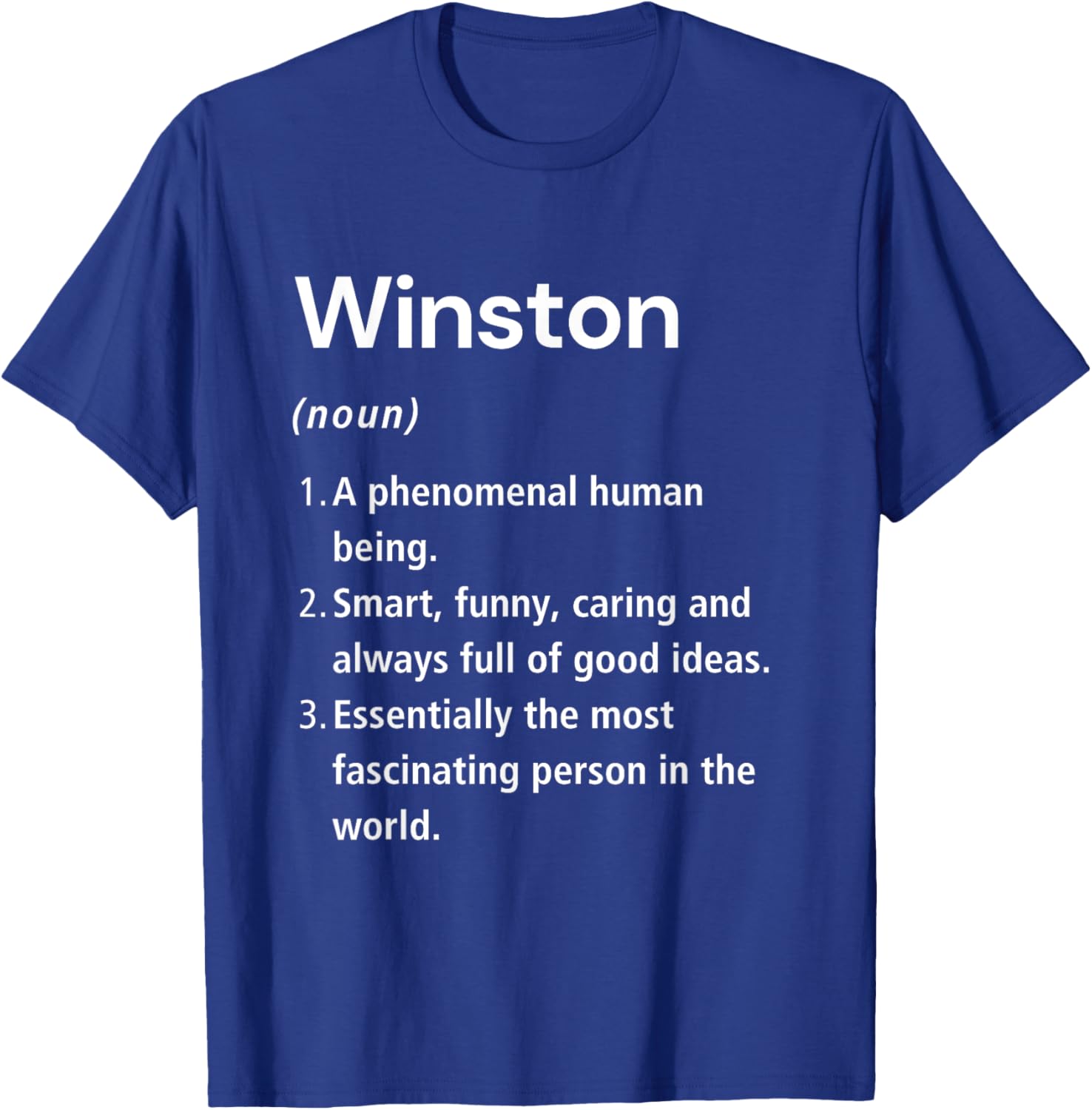 Winston Name Definition Funny Dictionary T-Shirt for Humorous Style - 22