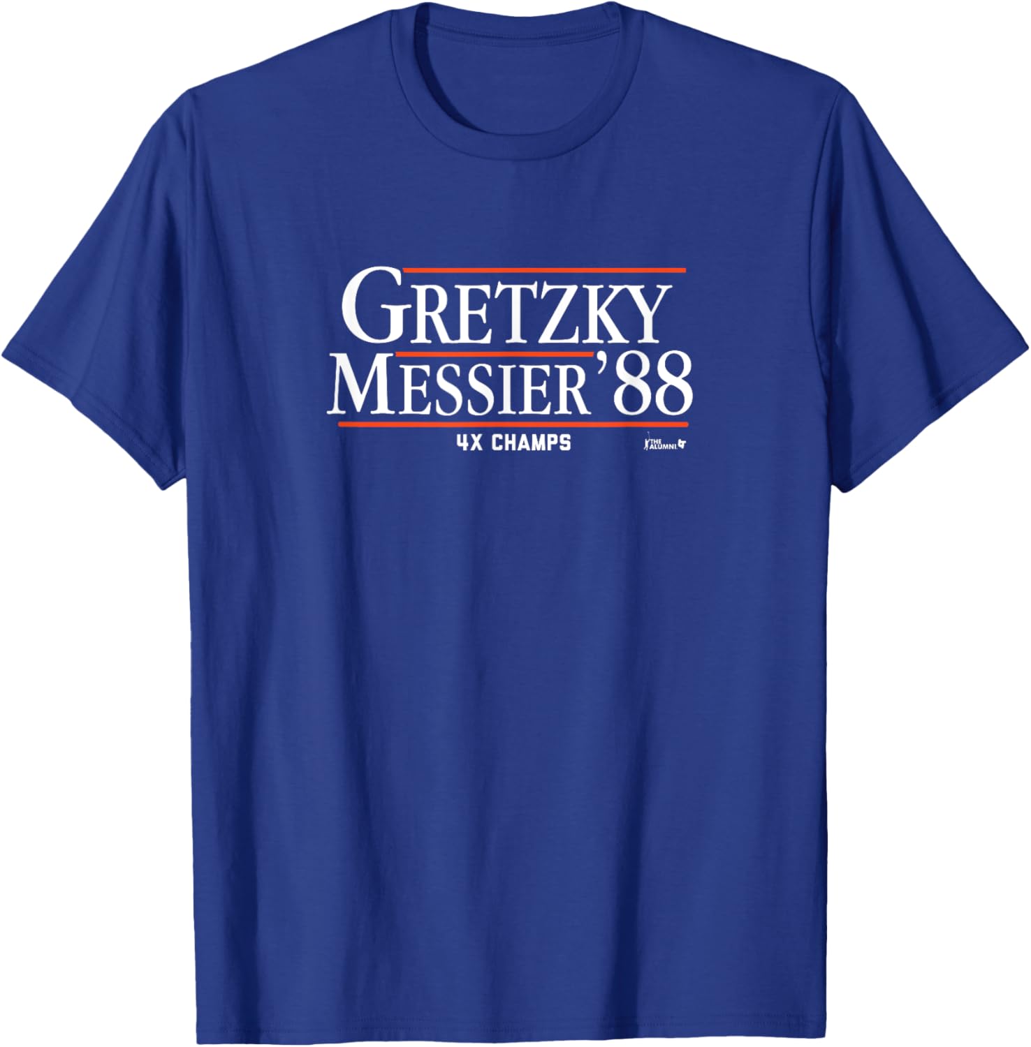Wayne Gretzky Mark Messier Vintage Edmonton Hockey T-Shirt for Fans - 1