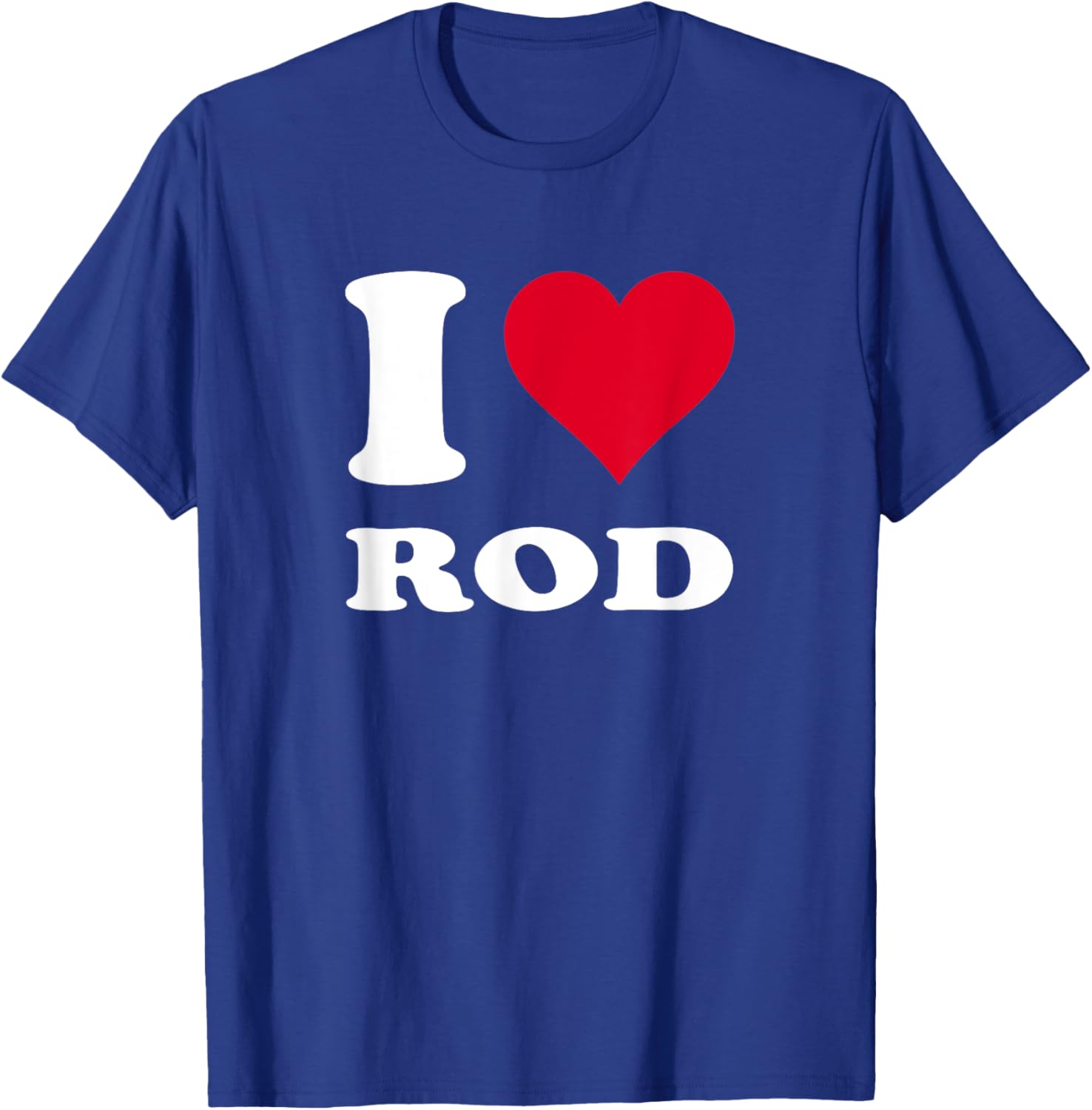 Red Heart I Love Rod T-Shirt for Stylish Comfort and Fun Fashion - 8