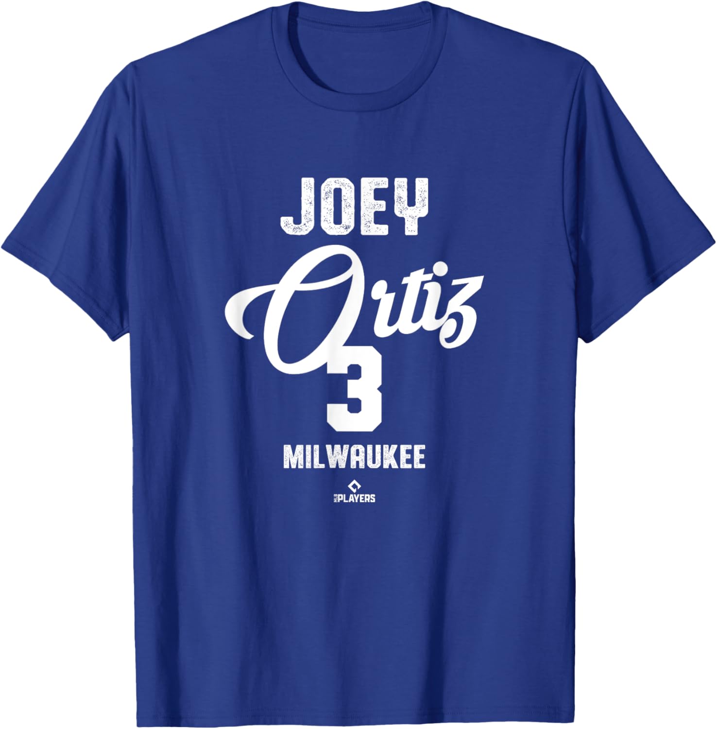 Vintage Joey Ortiz Milwaukee Baseball T-Shirt MLBPA Apparel for Fans - 1