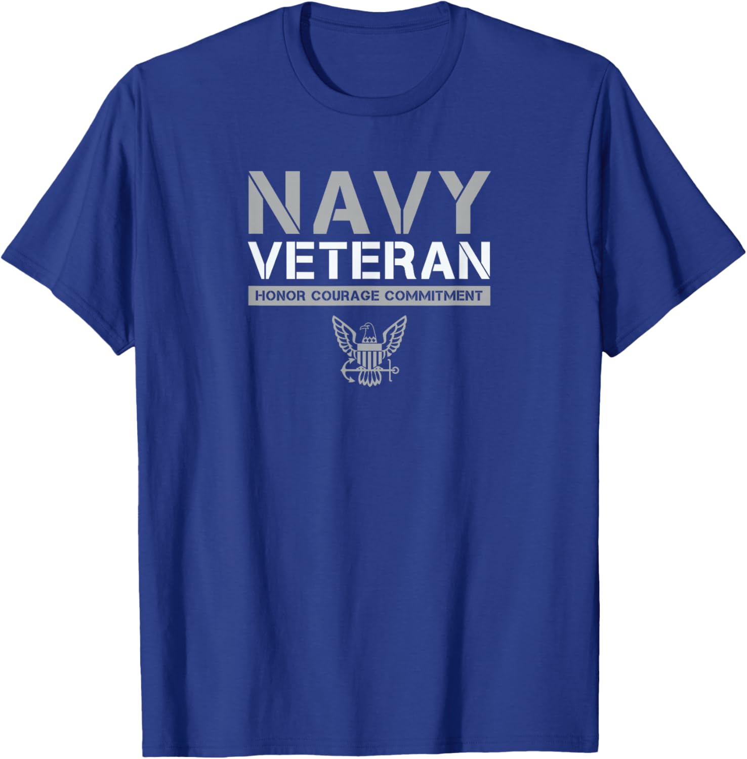 US Navy Veteran Honor Courage Commitment T-Shirt - Stylish Military Apparel - 8