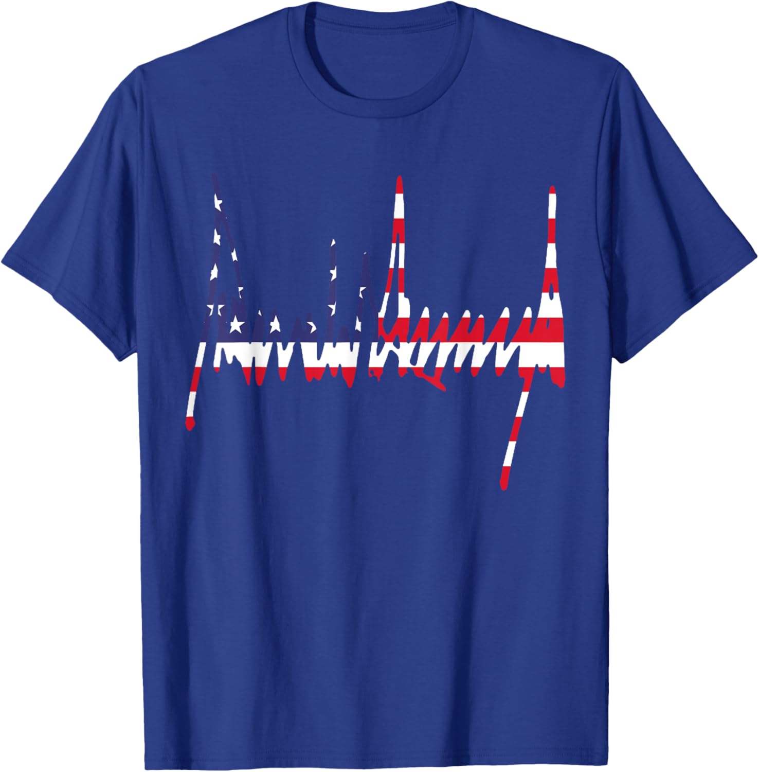 Signature US Flag Number 47 Jersey 45th Anniversary 4th of July Tee - 11
