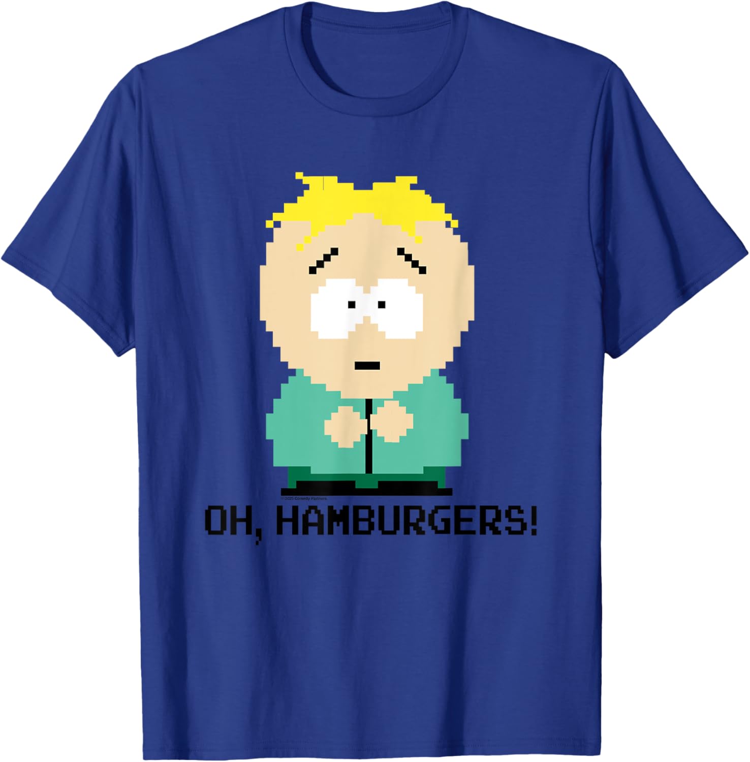 South Park Butters Oh Hamburgers Pixel Art T-Shirt for Fans - 3