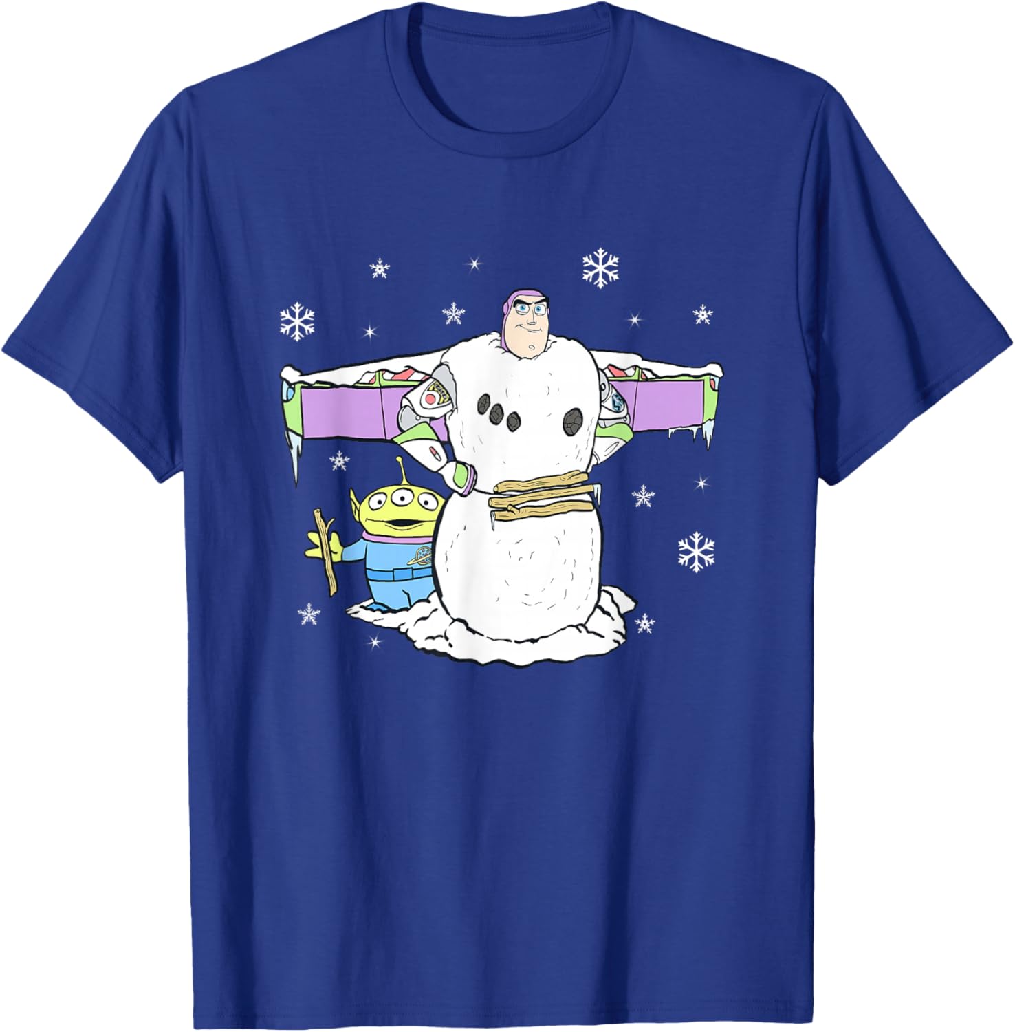 Disney Pixar Toy Story Christmas Buzz Snowman Logo T-Shirt for Kids - 11