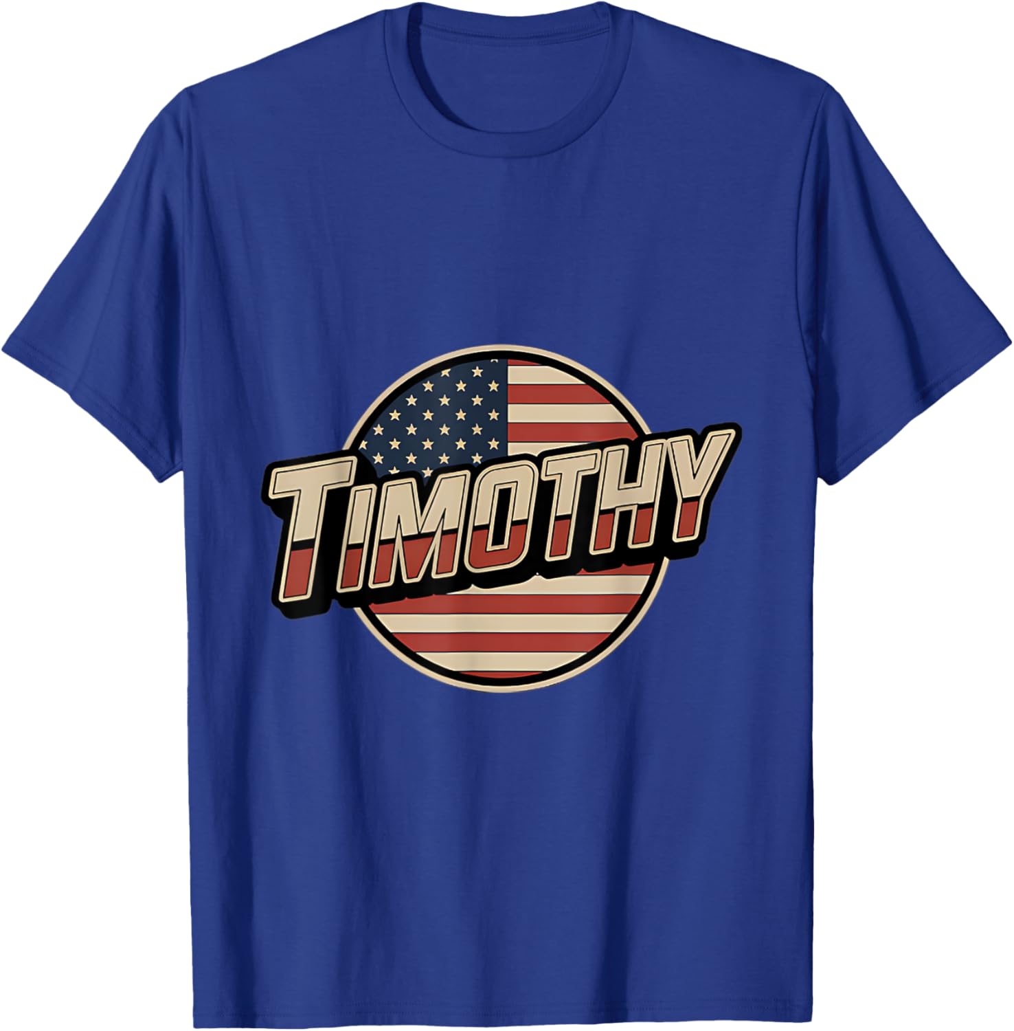 Personalized TIMOTHY USA Flag T-Shirt for Patriotic Americans - 16