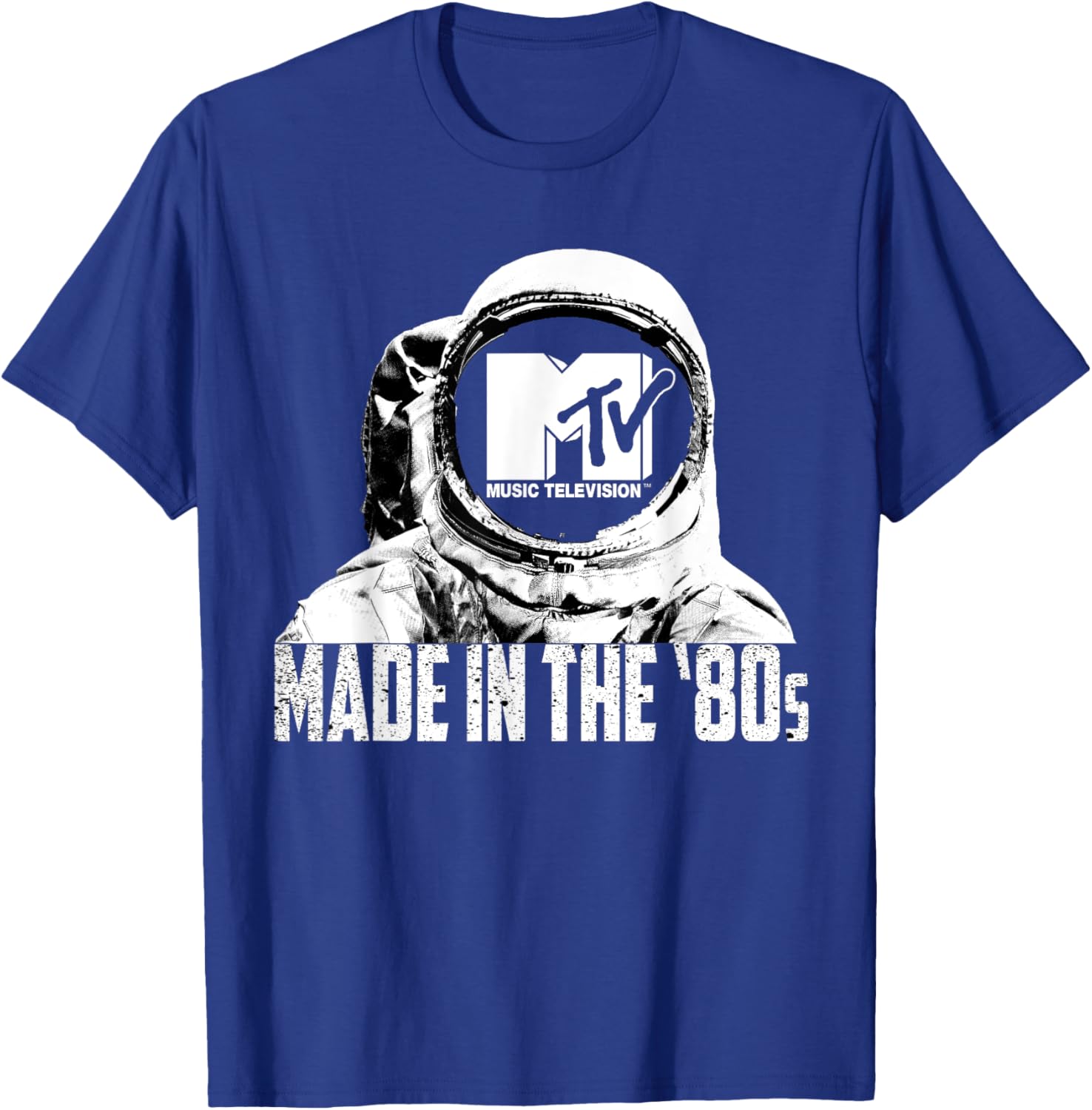 Retro MTV Astronaut T-Shirt Made in the 80s Vintage Logo Tee - 9