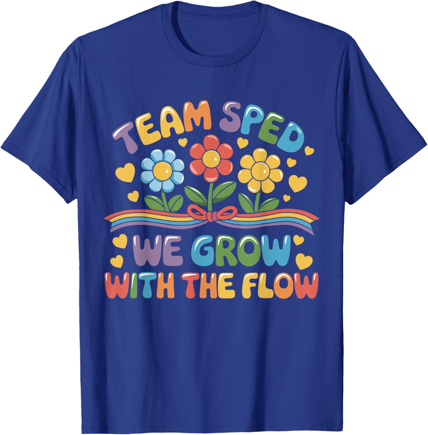 Team SPED We Grow With The Flow Special Ed Teacher T-Shirt for Educators - 9