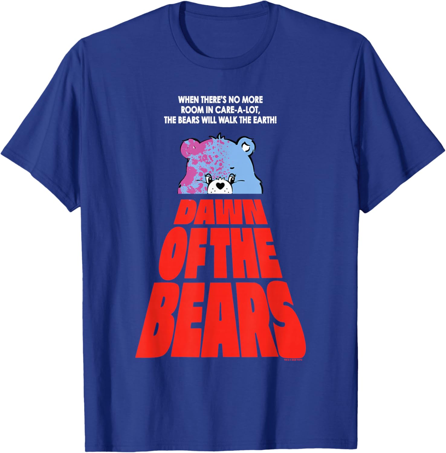 Care Bears Halloween Dawn Of The Bears Fun Horror Movie Poster T-Shirt - 4