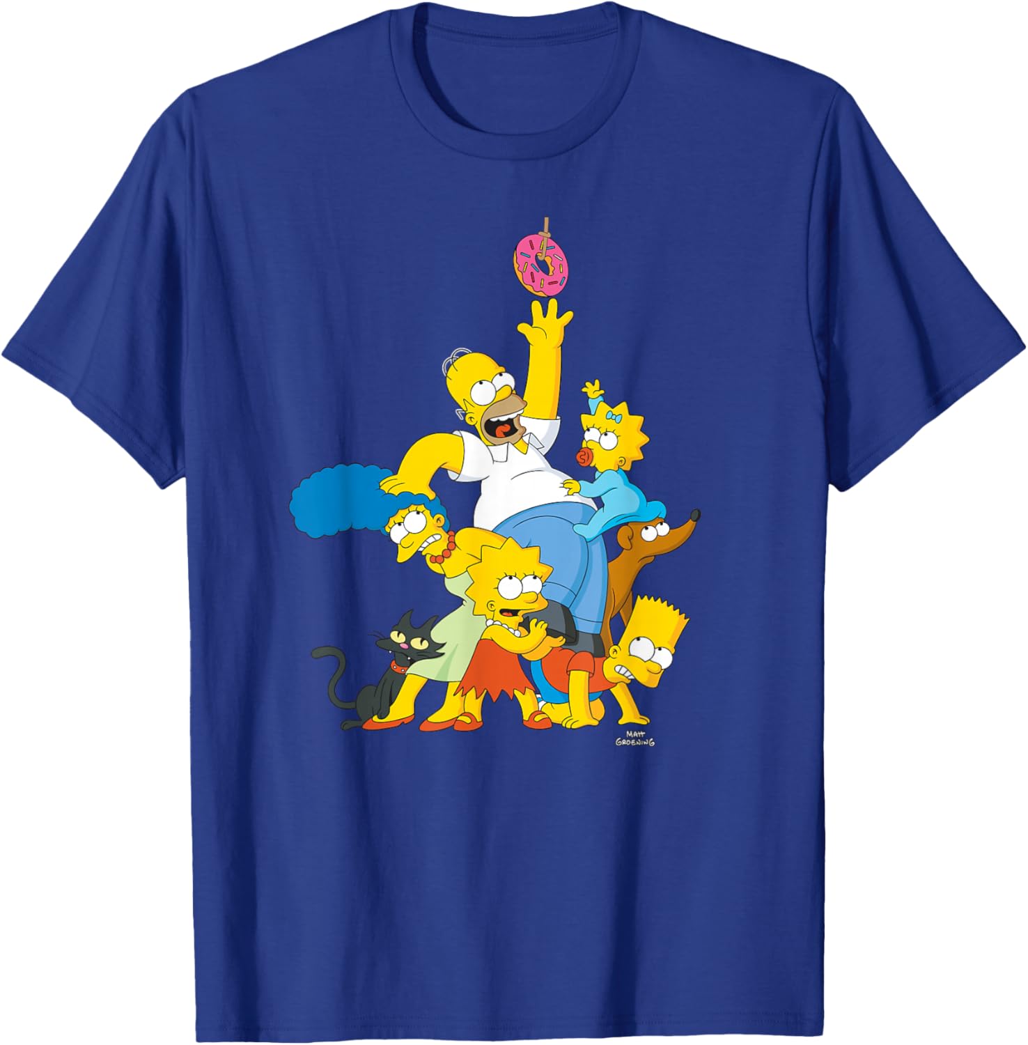 The Simpsons Family Donut Reach T-Shirt for Fun and Stylish Fans - 7