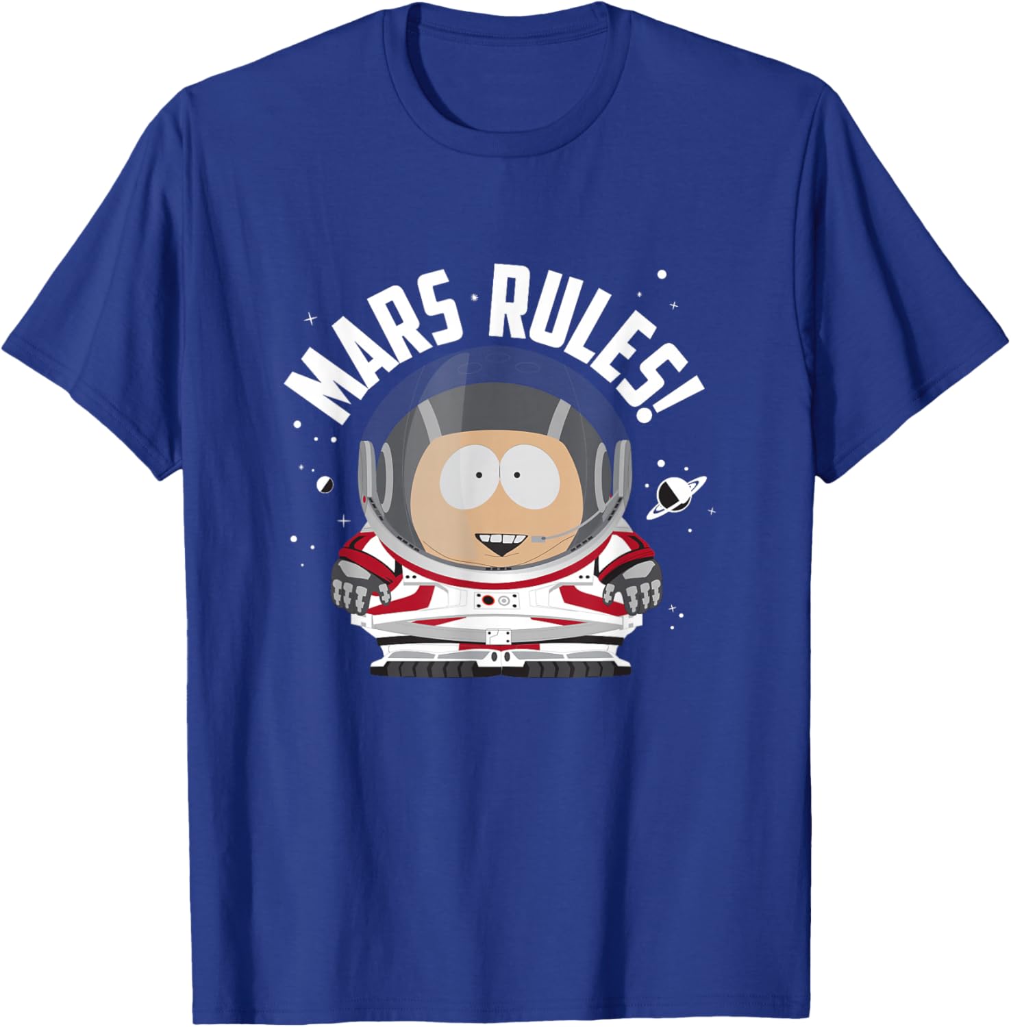 South Park Cartman Astronaut Mars Rules T-Shirt for Fun Casual Wear - 6