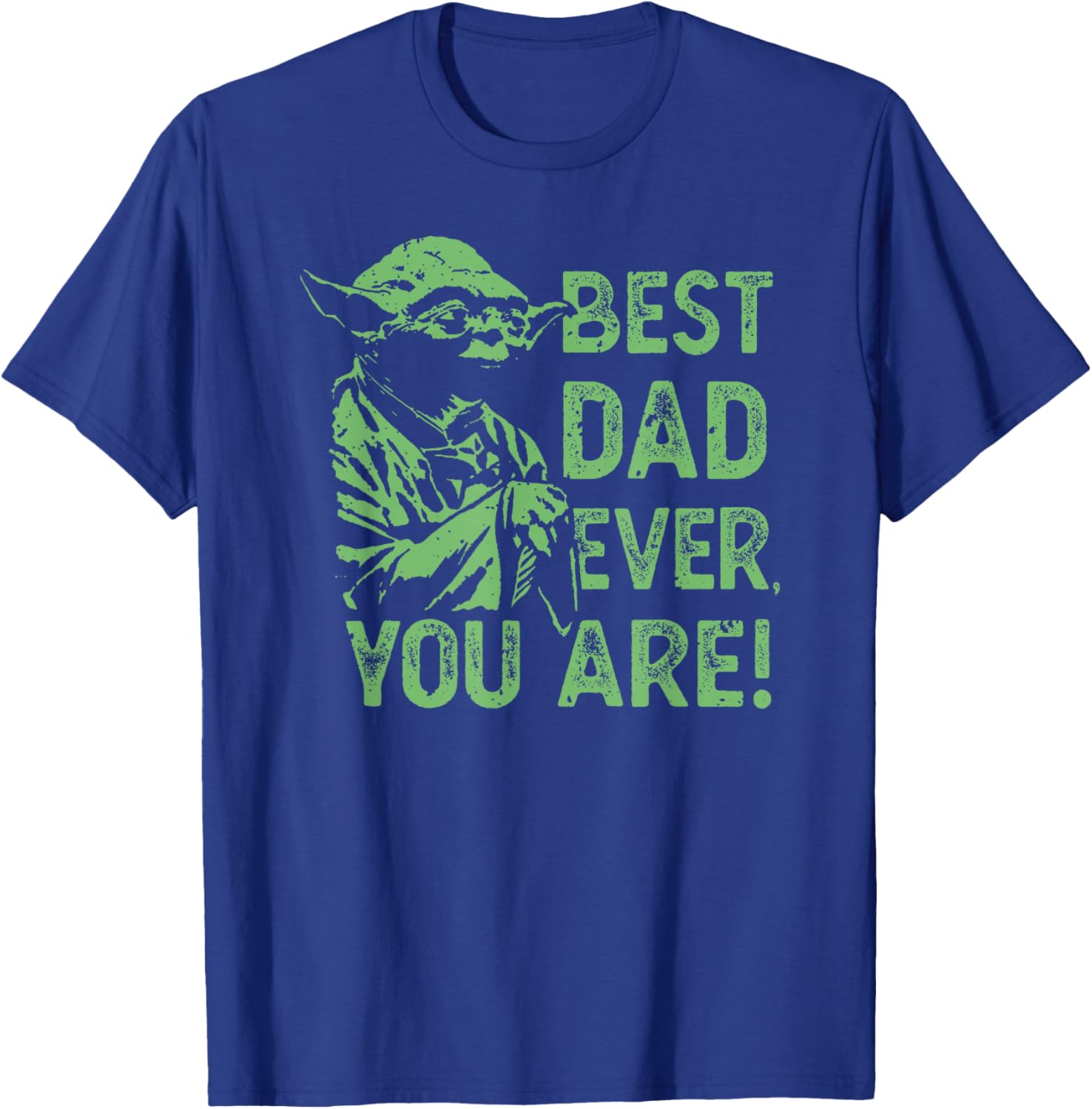 Star Wars Yoda Best Dad Distressed Art T-Shirt for Father's Day Gift - 4