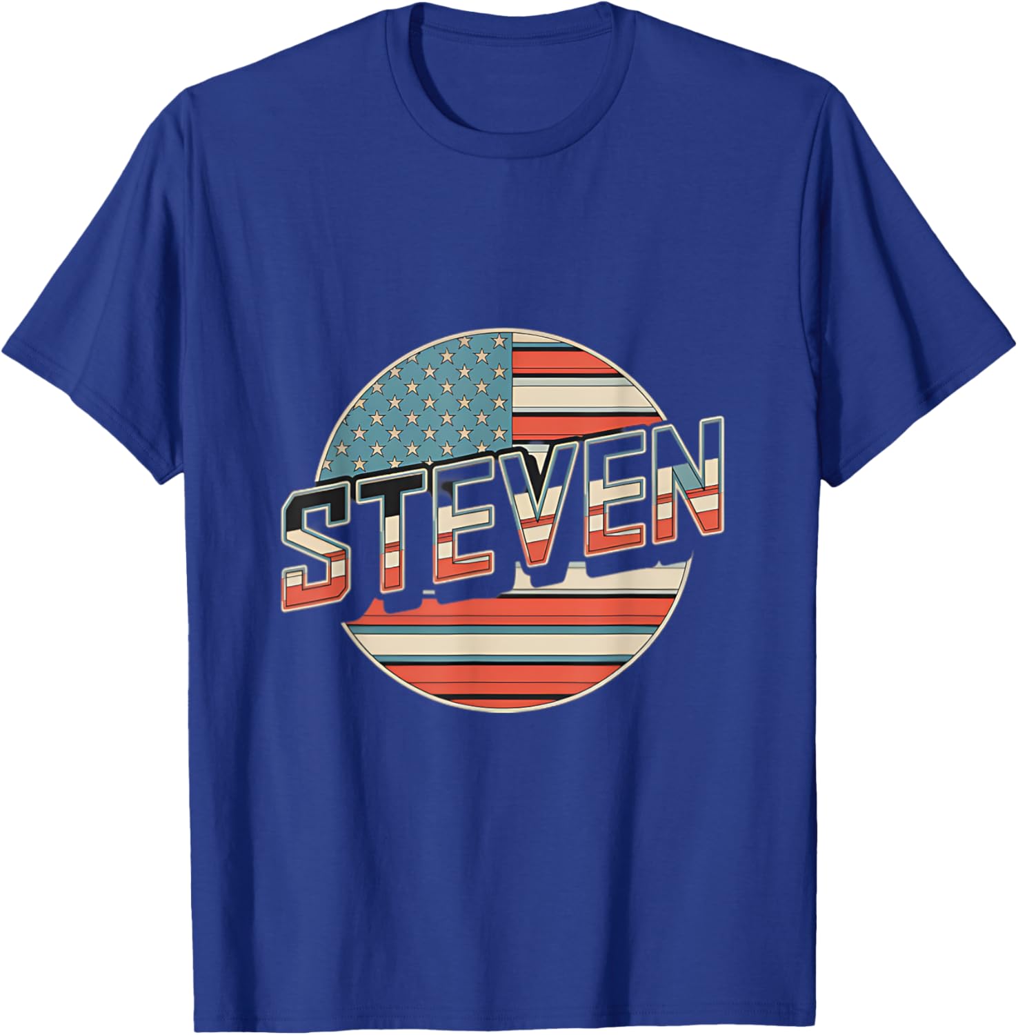 Personalized STEVEN USA Flag T-Shirt for Patriots - Perfect for Any Occasion - 10