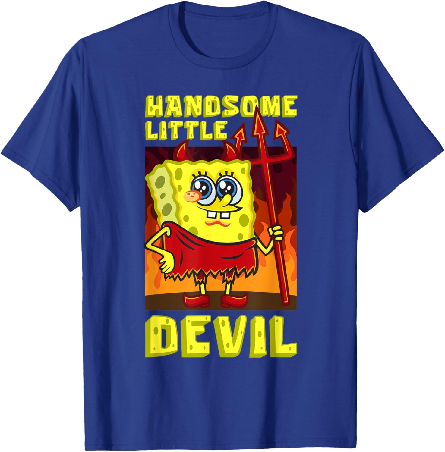 Mademark SpongeBob Handsome Little Devil Halloween Costume Kids T-Shirt - 10