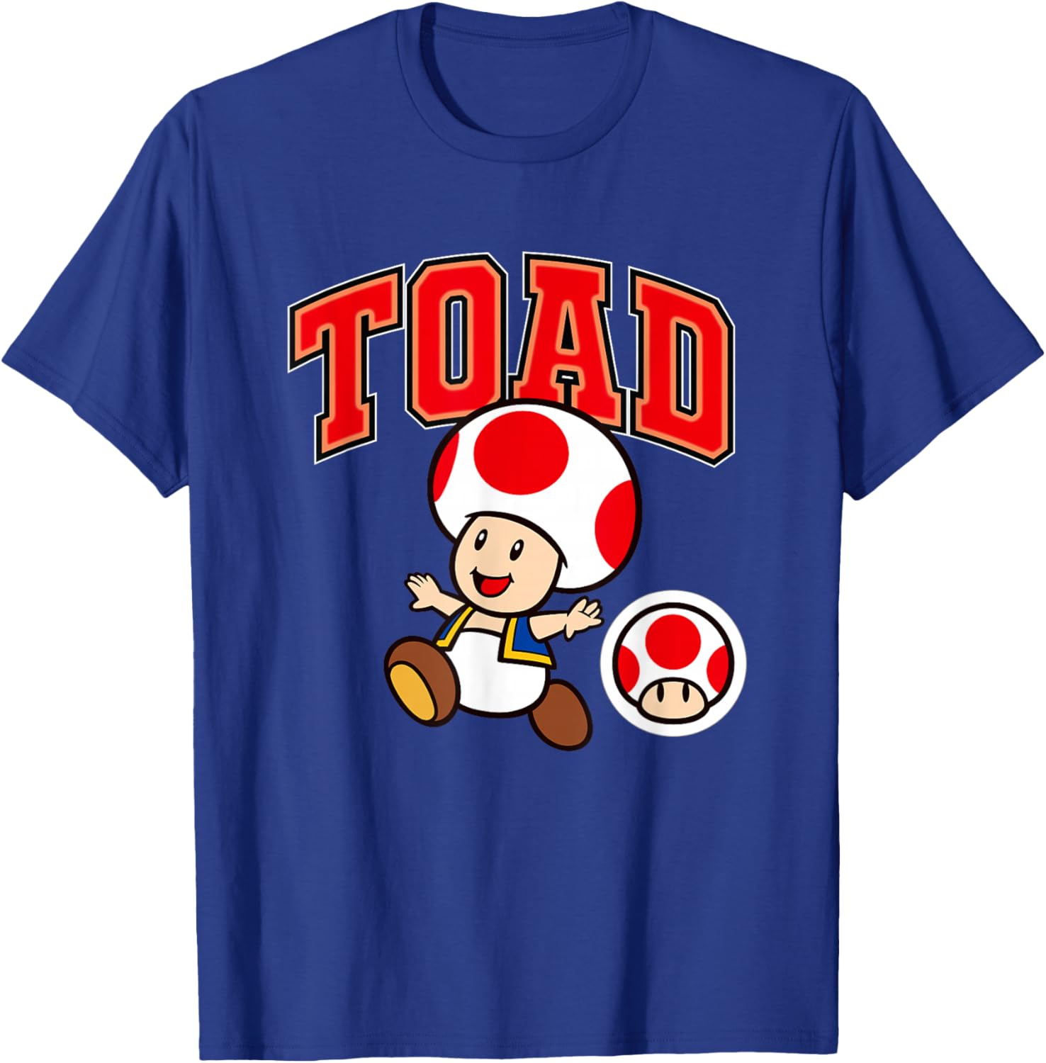 Super Mario Toad Collegiate Style T-Shirt for Fun Gaming Fashion - 3