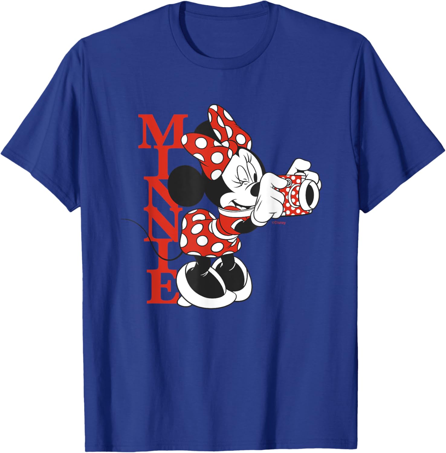 Vintage Disney Minnie Mouse Polka Dot T-Shirt with Camera for Fashion Lovers - 8