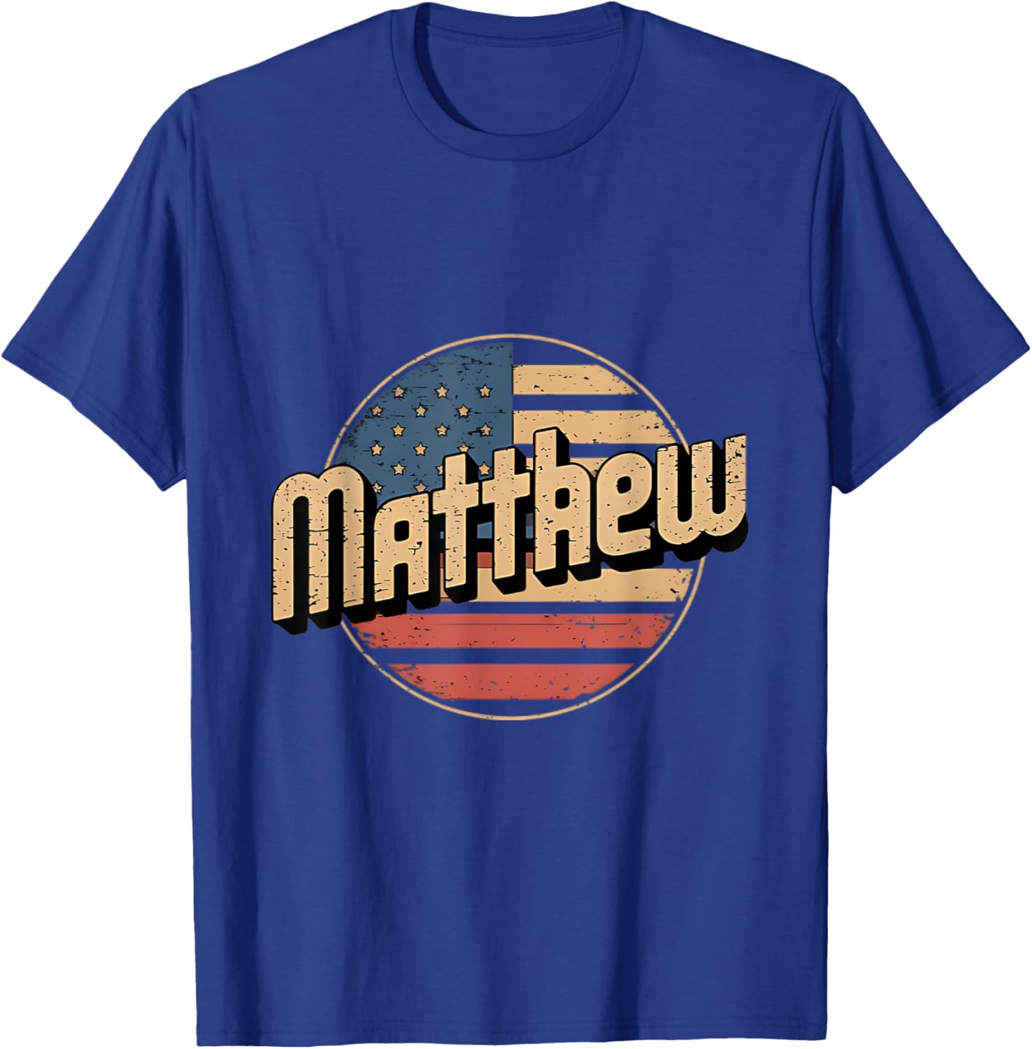 Personalized MATTHEW USA Flag Patriot T-Shirt for Proud Americans - 17