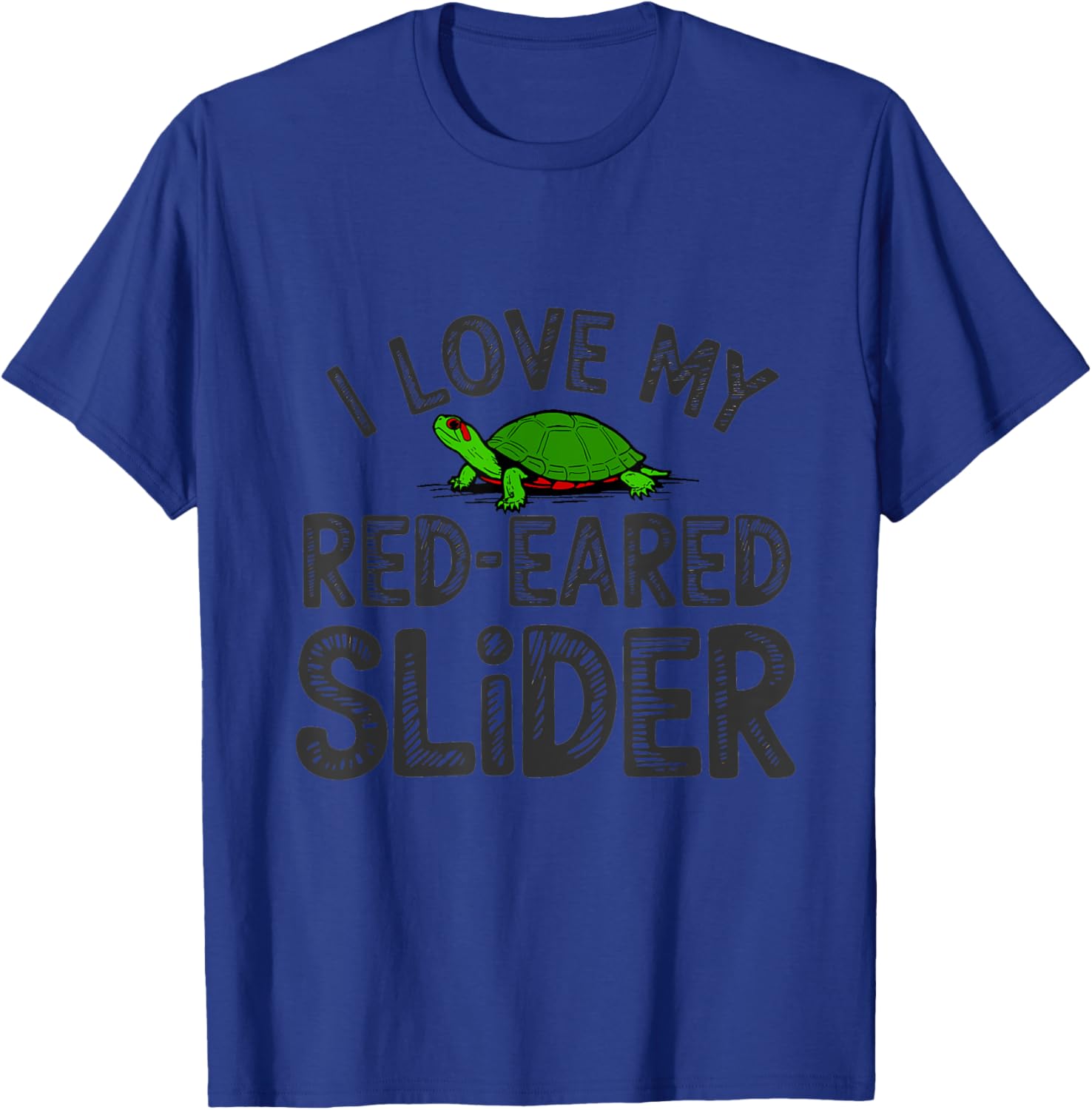 Cool I Love My Red Eared Slider Turtle Mom Dad T-Shirt for Pet Lovers - 10
