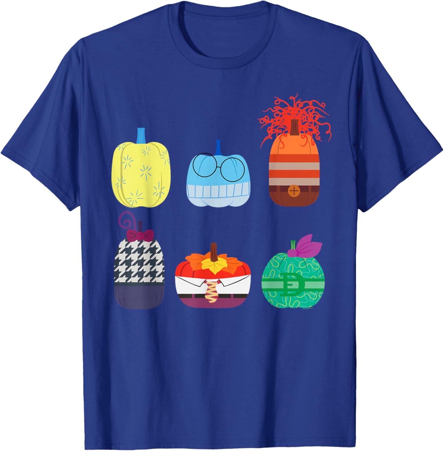 Inside Out 2 Halloween Pumpkin Grid T-Shirt for Fun Fall Fashion - 18