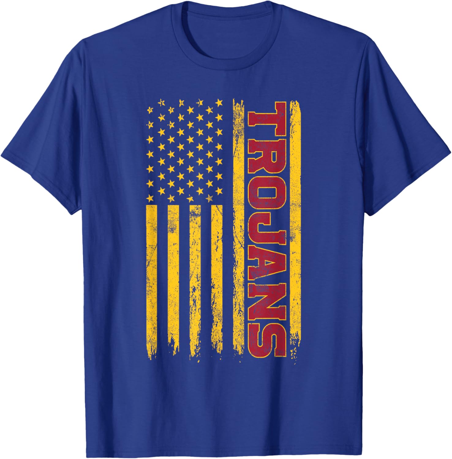 USC Trojans American Flag T-Shirt for Sports Fans and Outdoors Fun - 7