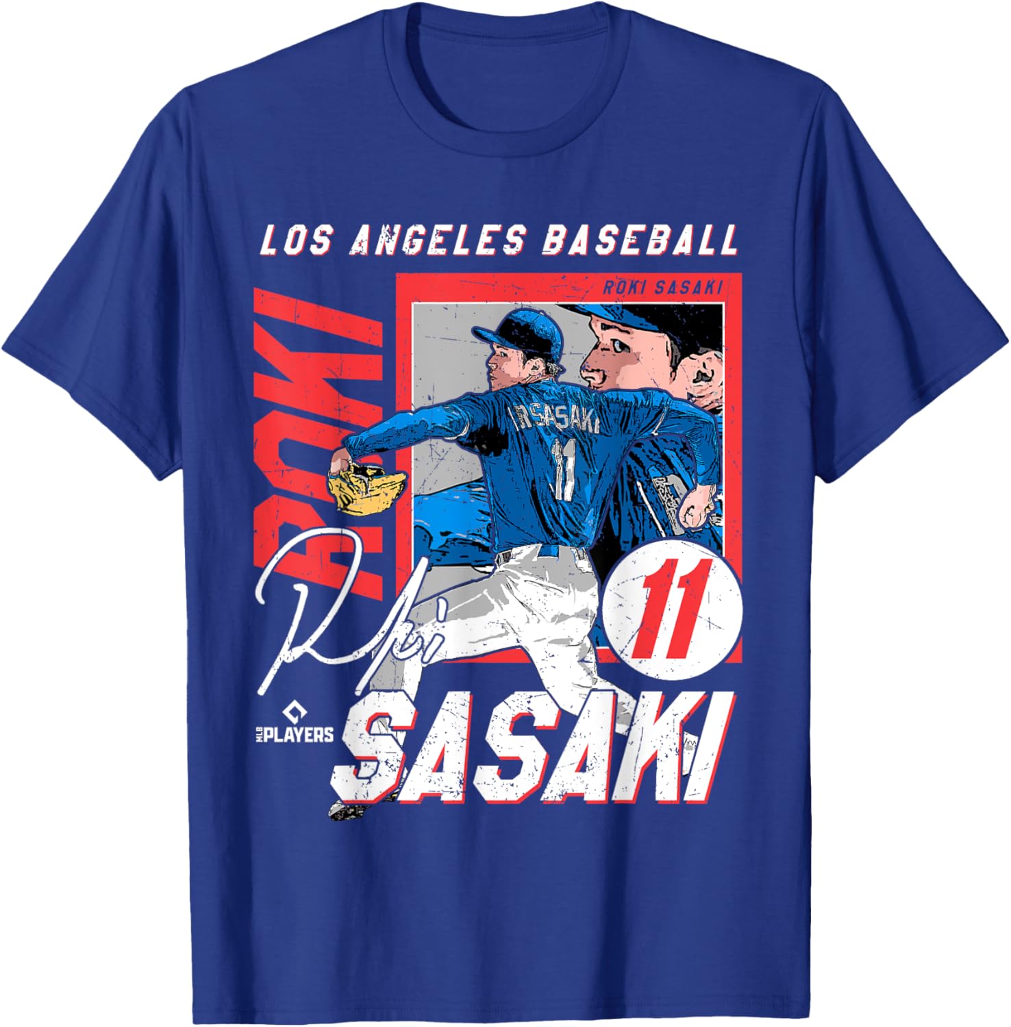 Roki Sasaki Los Angeles D MLB Baseball Players T-Shirt for Fans - 1