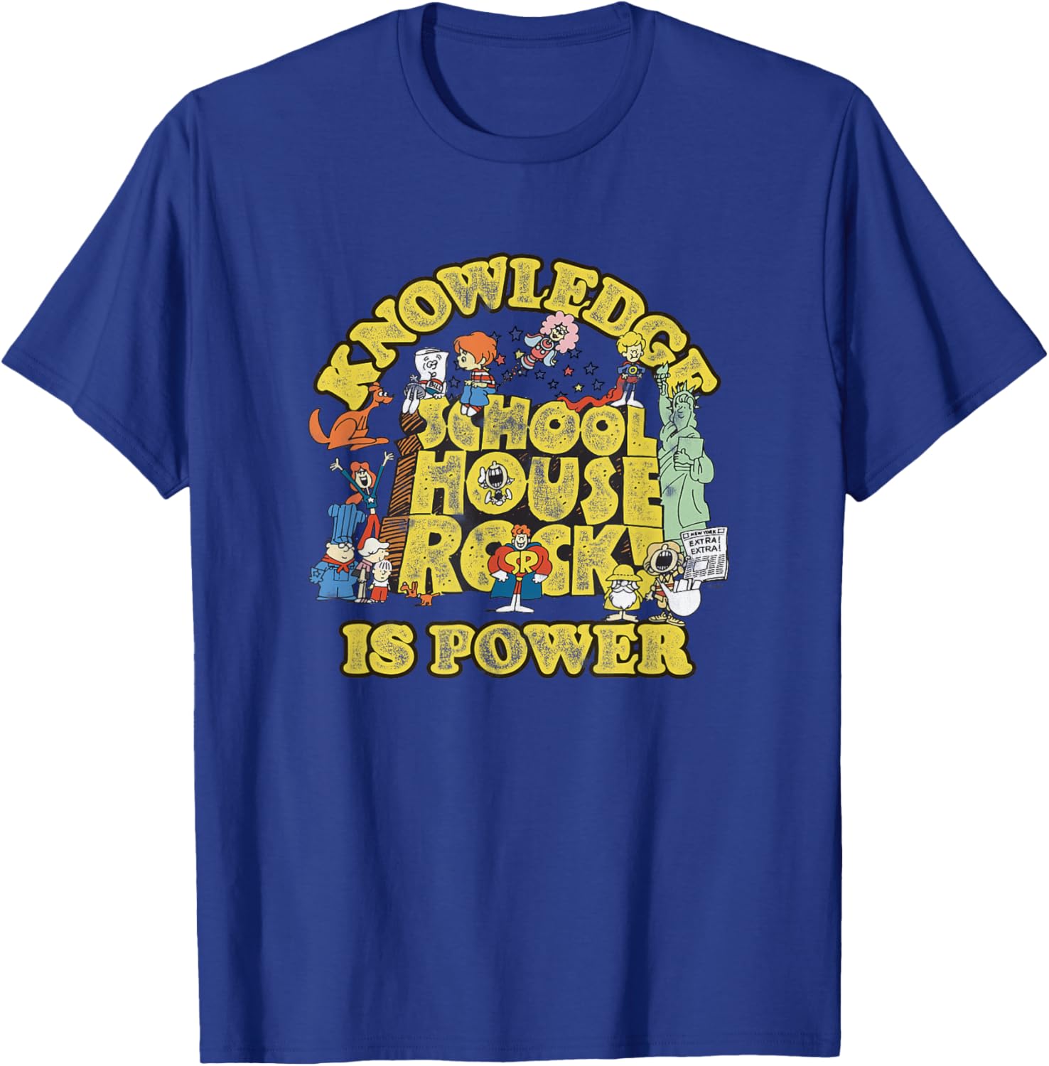 Ripple Junction Schoolhouse Rock Knowledge Is Power T-Shirt for Fans - 3