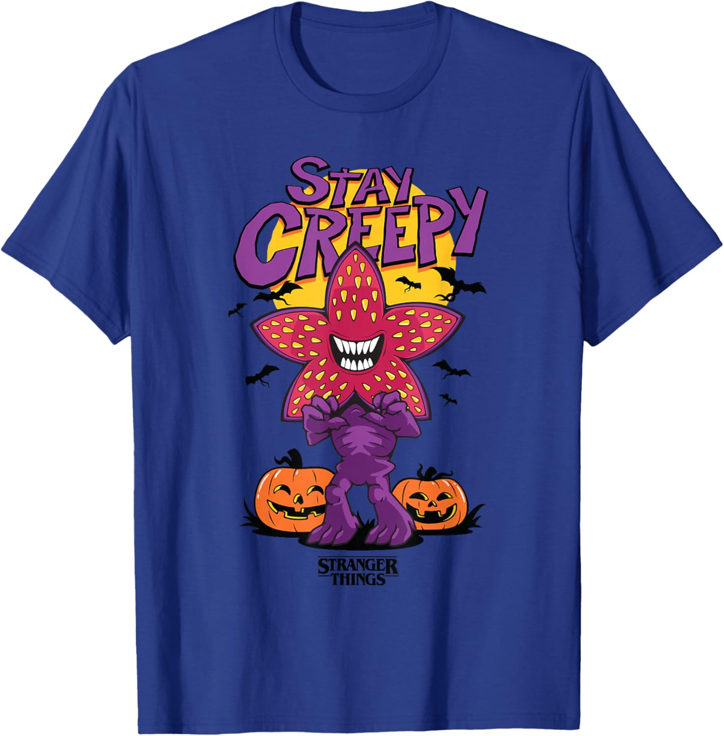 Stay Creepy Cute Demogorgon Smile Poster T-Shirt for Stranger Things Fans - 5