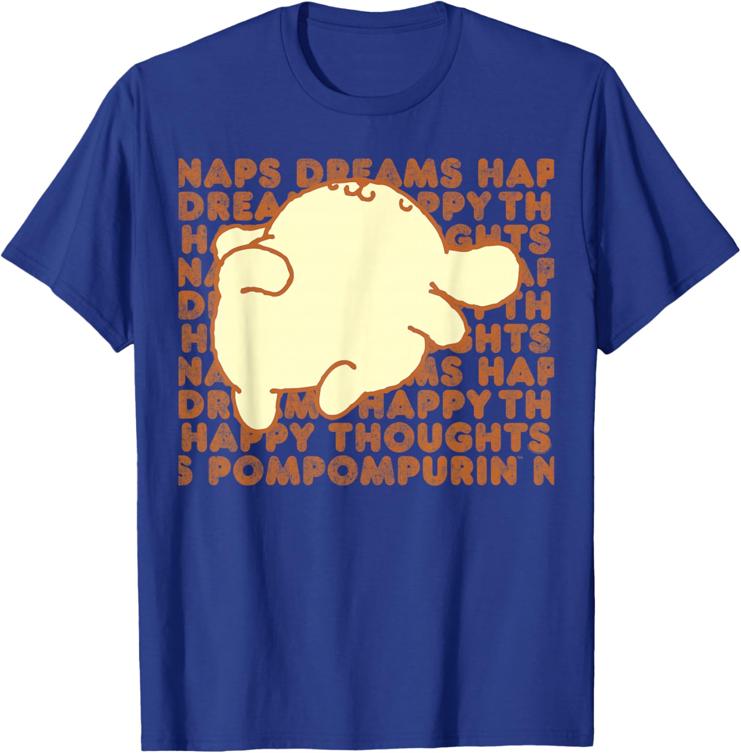 Pompompurin Happy Thoughts Nap Time T-Shirt for Cozy Relaxation - 21