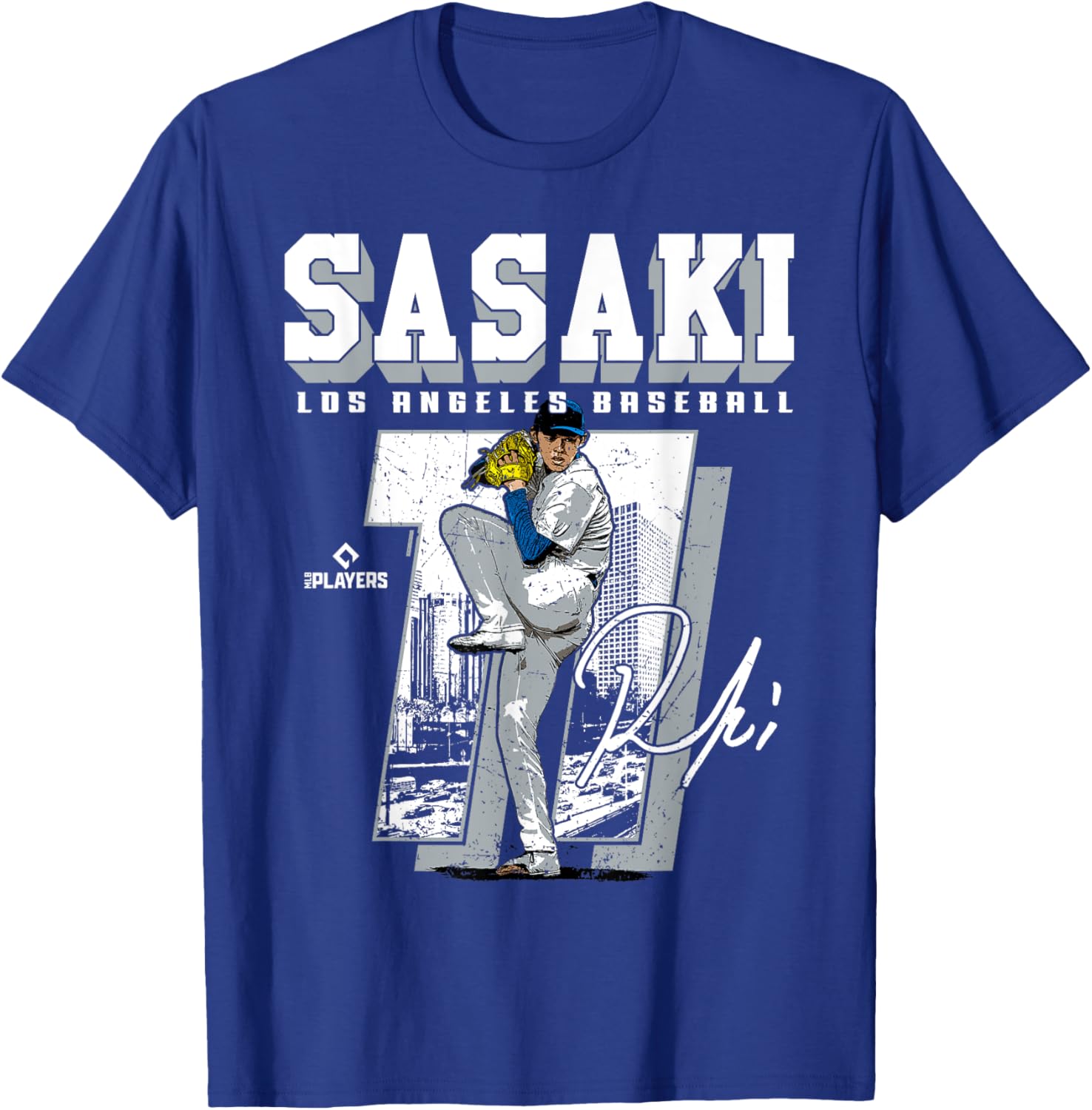 Roki Sasaki Los Angeles Dodgers MLB T-Shirt for Baseball Fans - 1