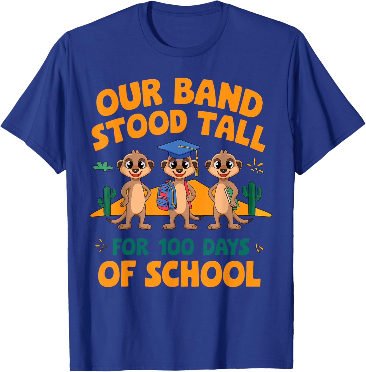 Our Band Stood Tall 100 Days of School T-Shirt for Boys and Girls - 3