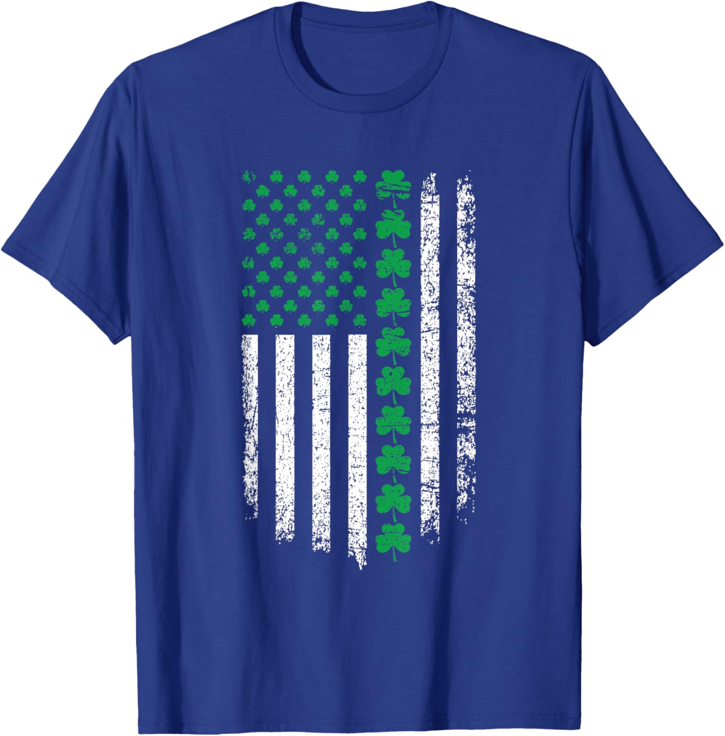 US American Flag Shamrock T-Shirt for St Patrick's Day Fun - 9