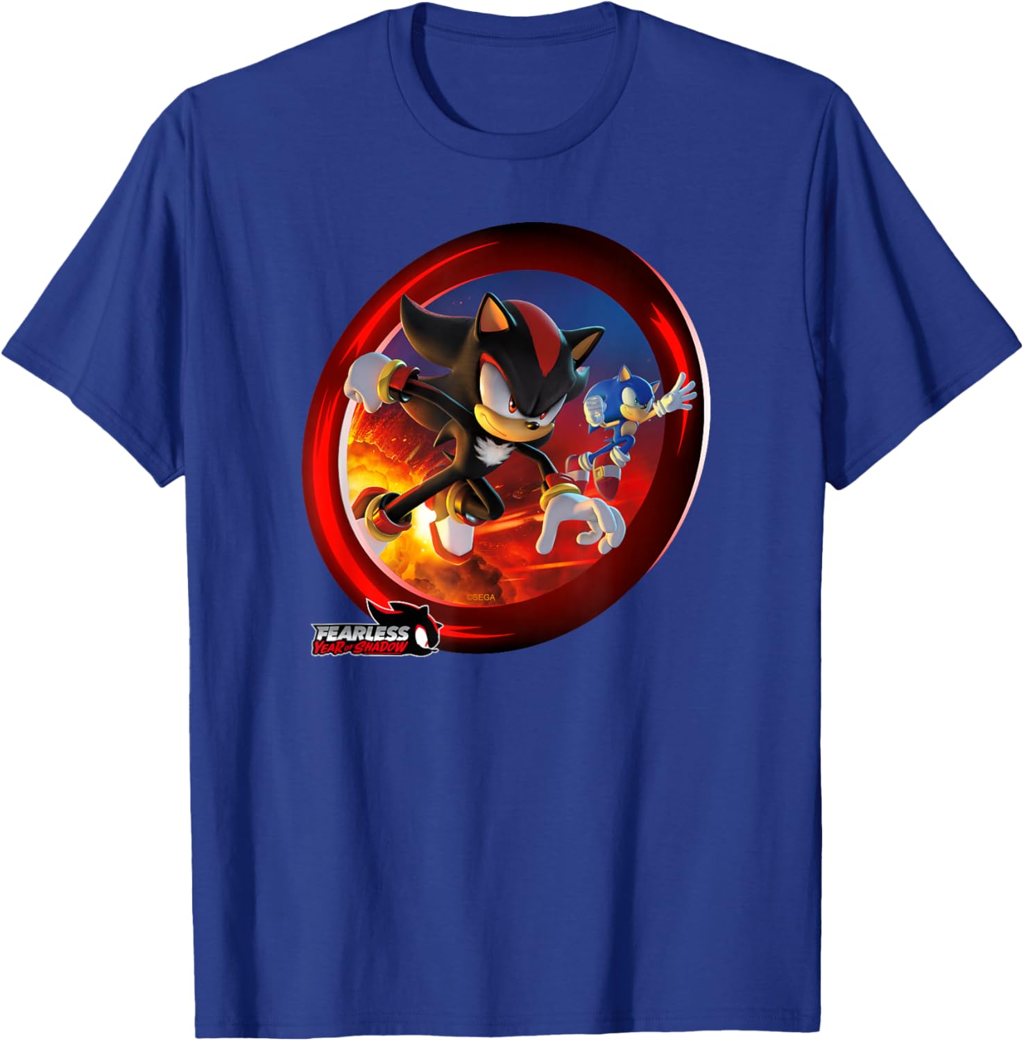 Sonic the Hedgehog Fearless Year of Shadow Graphic T-Shirt for Fans - 22
