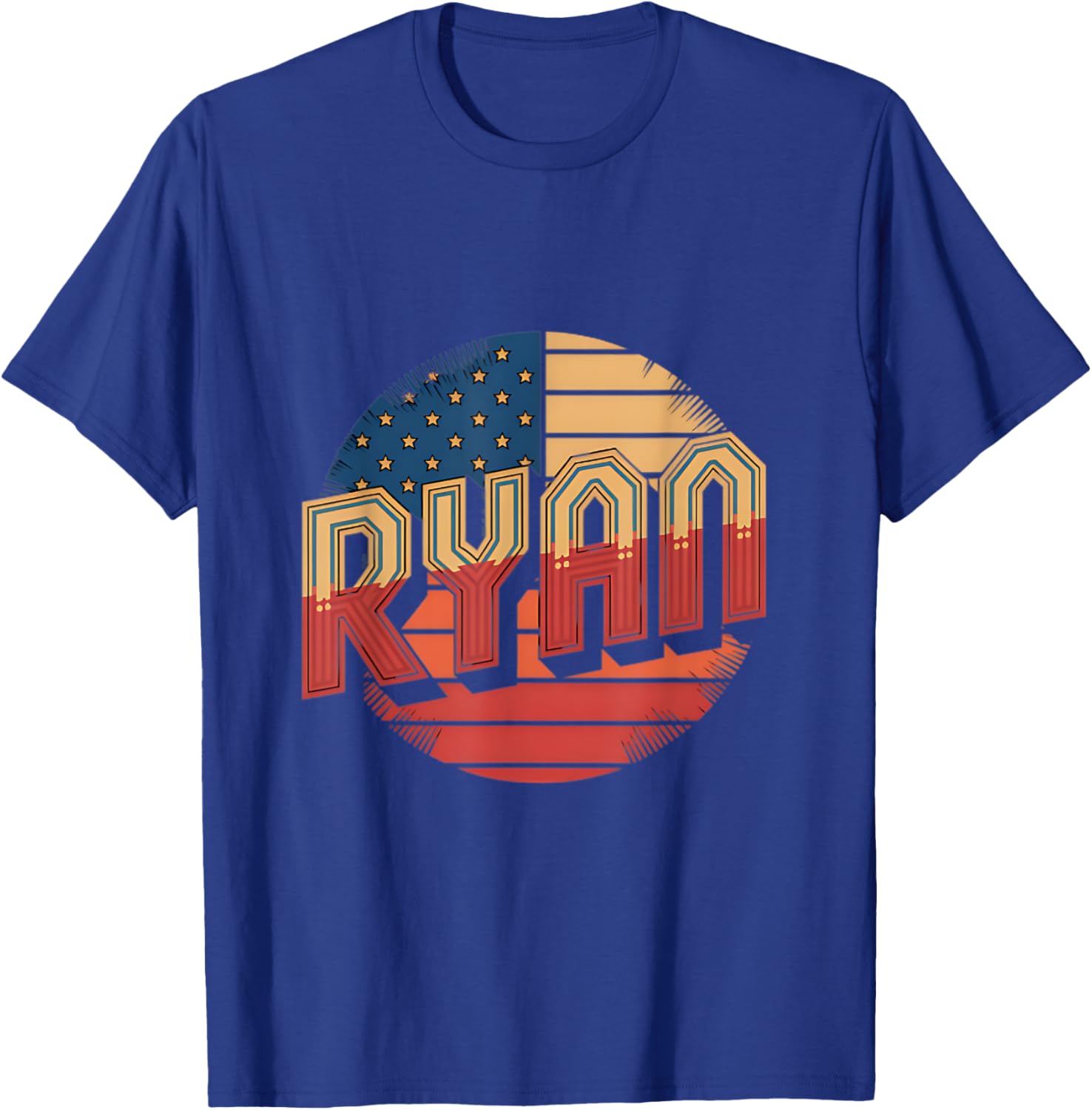 Personalized Ryan USA Flag Patriot T-Shirt for Proud Americans - 4