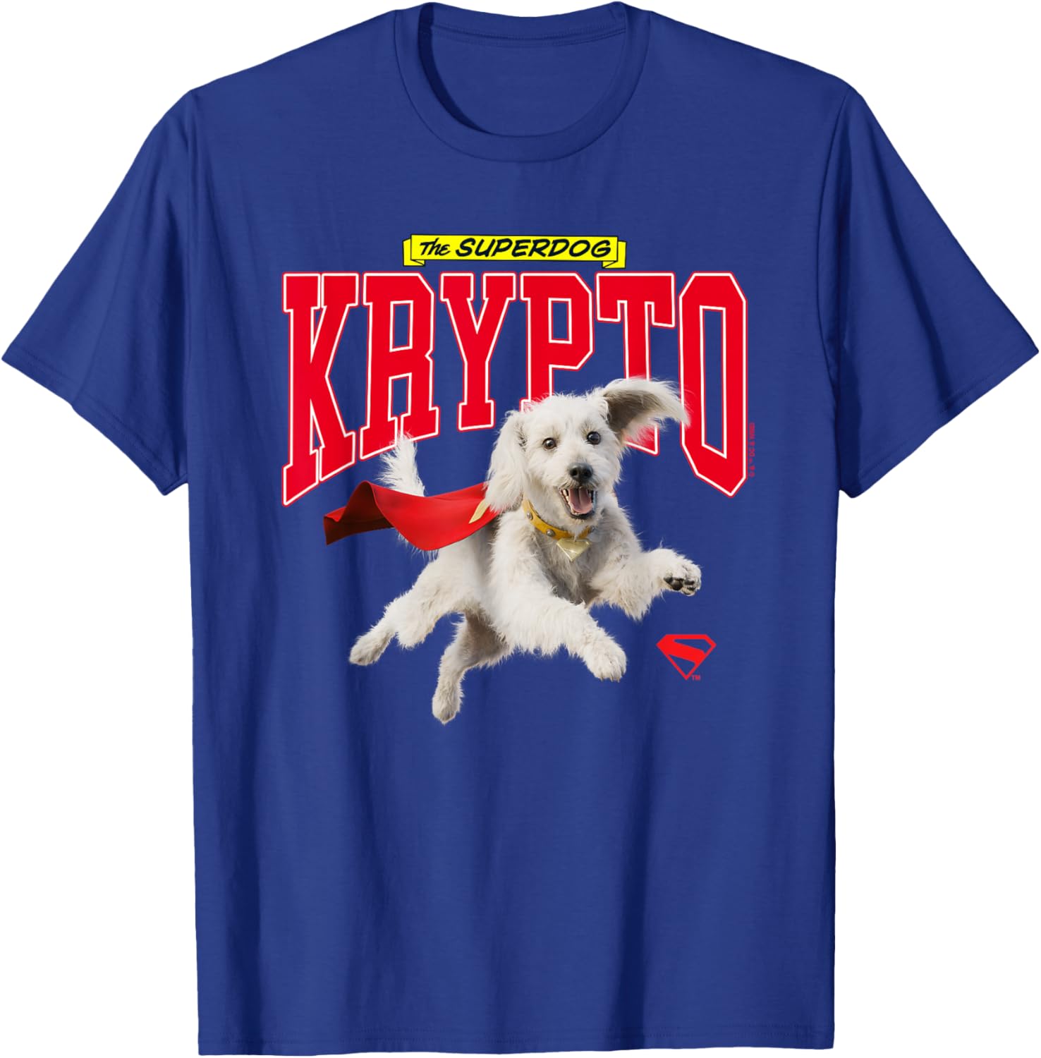 Superman Krypto College T-Shirt for Fans of Comic Book Heroes - 2