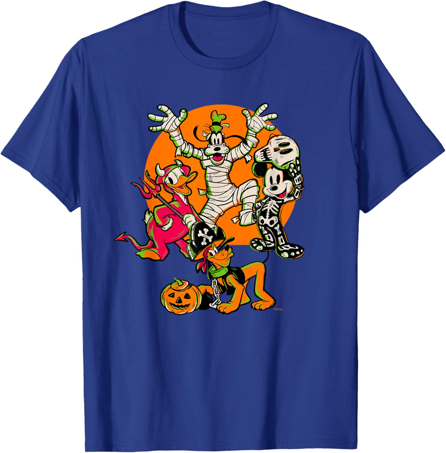 Disney 100 Mickey, Donald, Goofy & Pluto Halloween Costume T-Shirt - 24