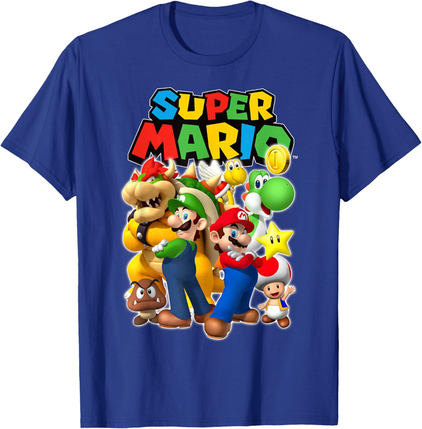 Super Mario Originals Group Shot T-Shirt for Gamers and Fans - 6