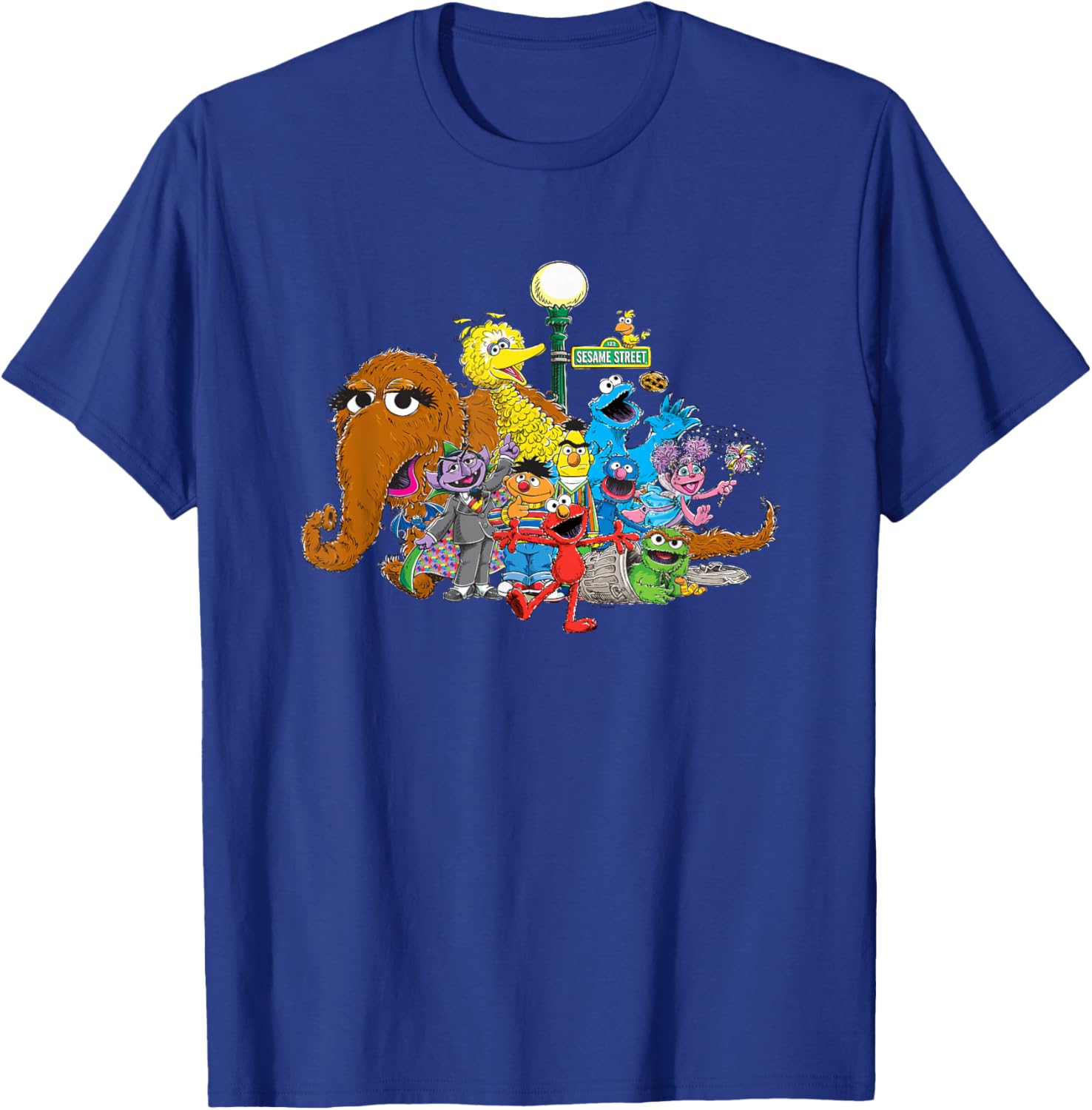 Sesame Street Group Street Light T-Shirt for Kids and Adults Fun Wear - 6