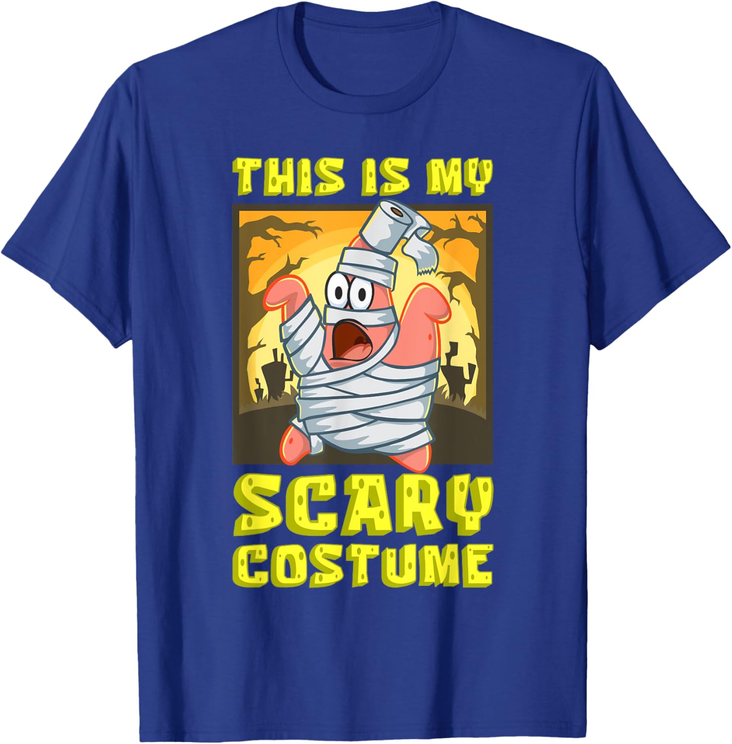 Mademark SpongeBob Halloween Patrick Mummy T-Shirt Fun Costume Apparel - 20