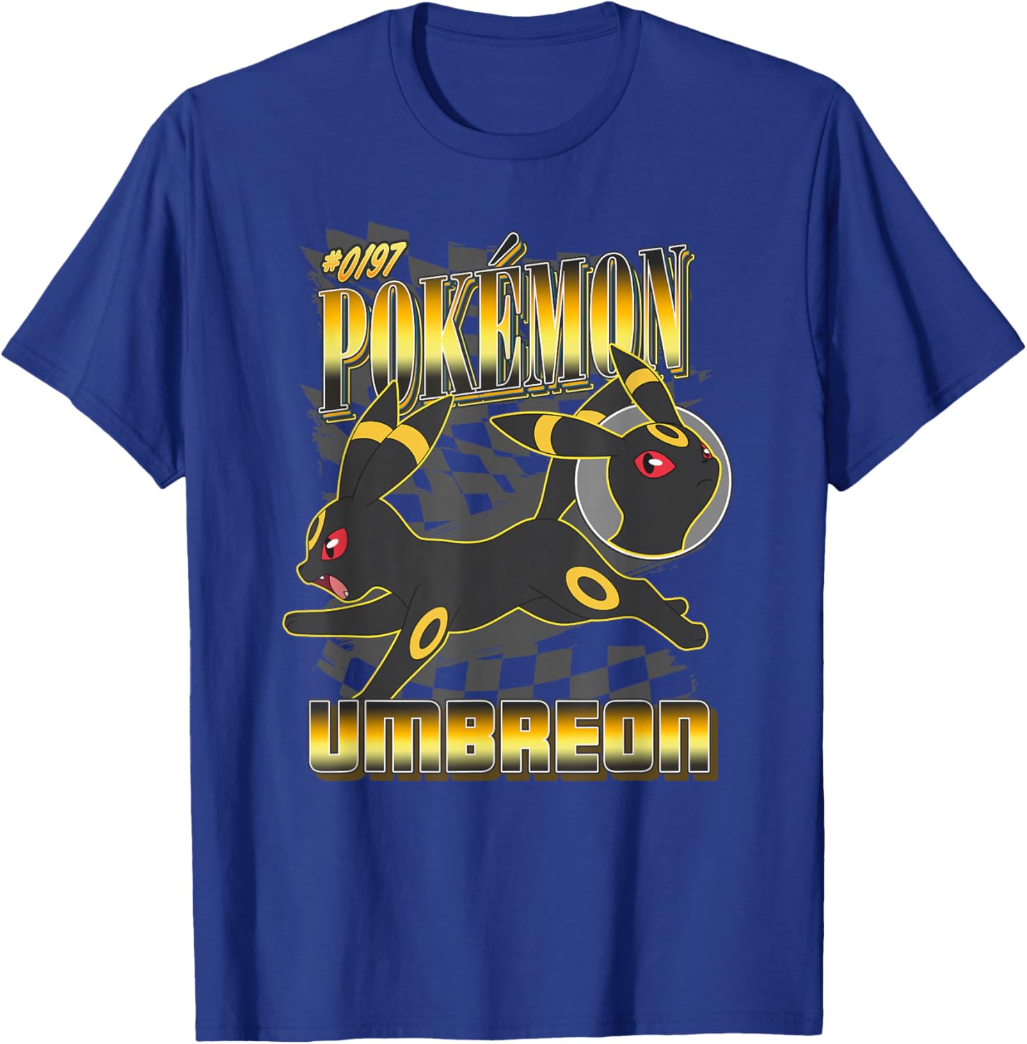 Pokémon 0197 Umbreon Racing Style Poster T-Shirt for Fans and Collectors - 22