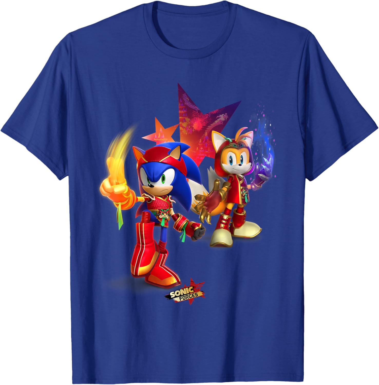 Sonic Forces Dragonfire Sonic and Dragonclaw Tails T-Shirt for Fans - 18
